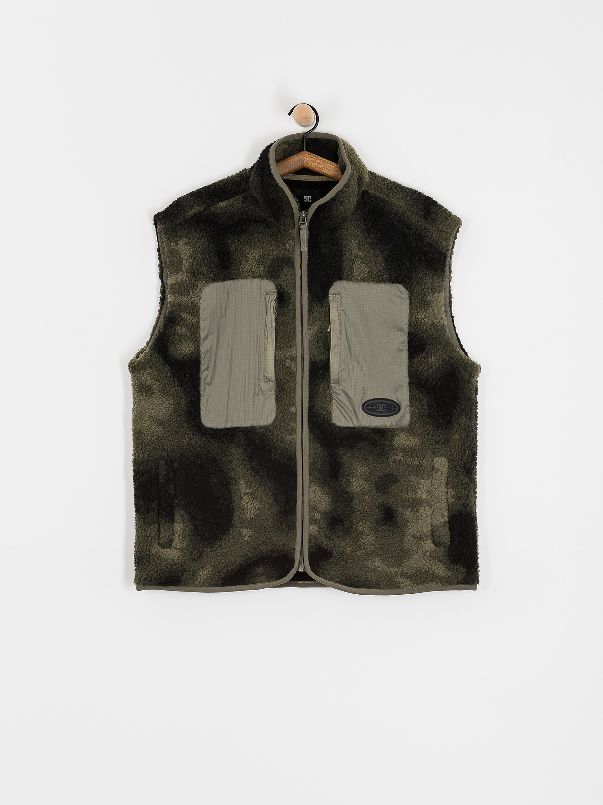 Pánsky Flísová mikina DC Traverse (olive overspray prnt)