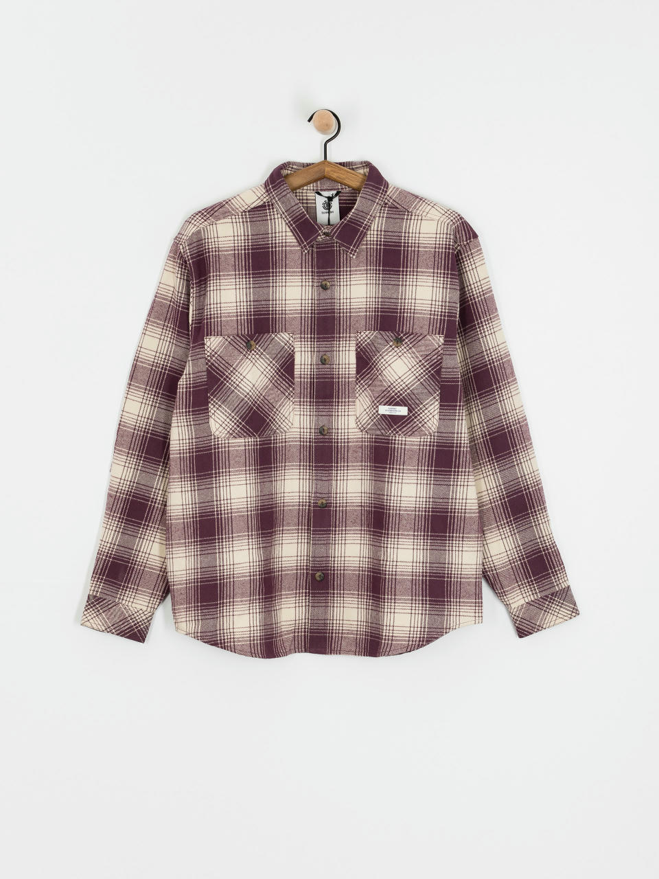 Košeľa Element Hawthorne (plum perfect plaid)