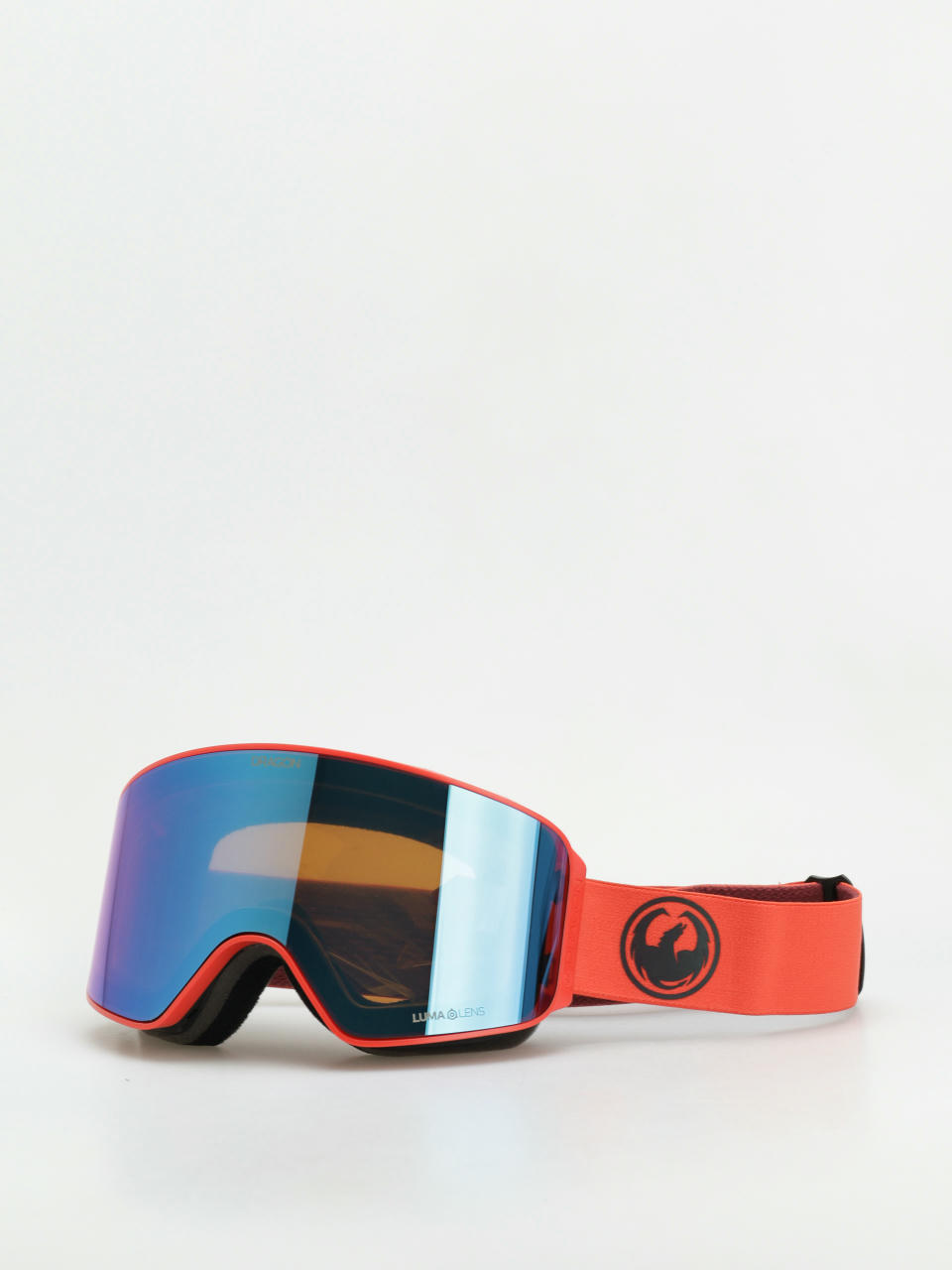 Snowboardové okuliare Dragon NFX MAG OTG (flame/lumalens blue ion+lumalens light rose)