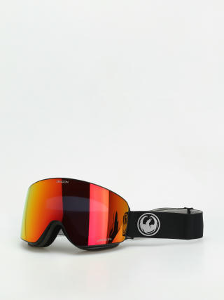 Snowboardové okuliare Dragon PXV (nouveaublack/lumalens red ion+lumalens light rose)