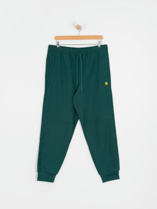 Nohavice Carhartt WIP American Script Jogging (malachite)