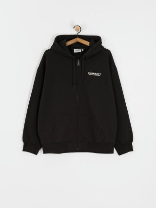 Mikina s kapucňou Carhartt WIP Runaway ZHD (black/wax)