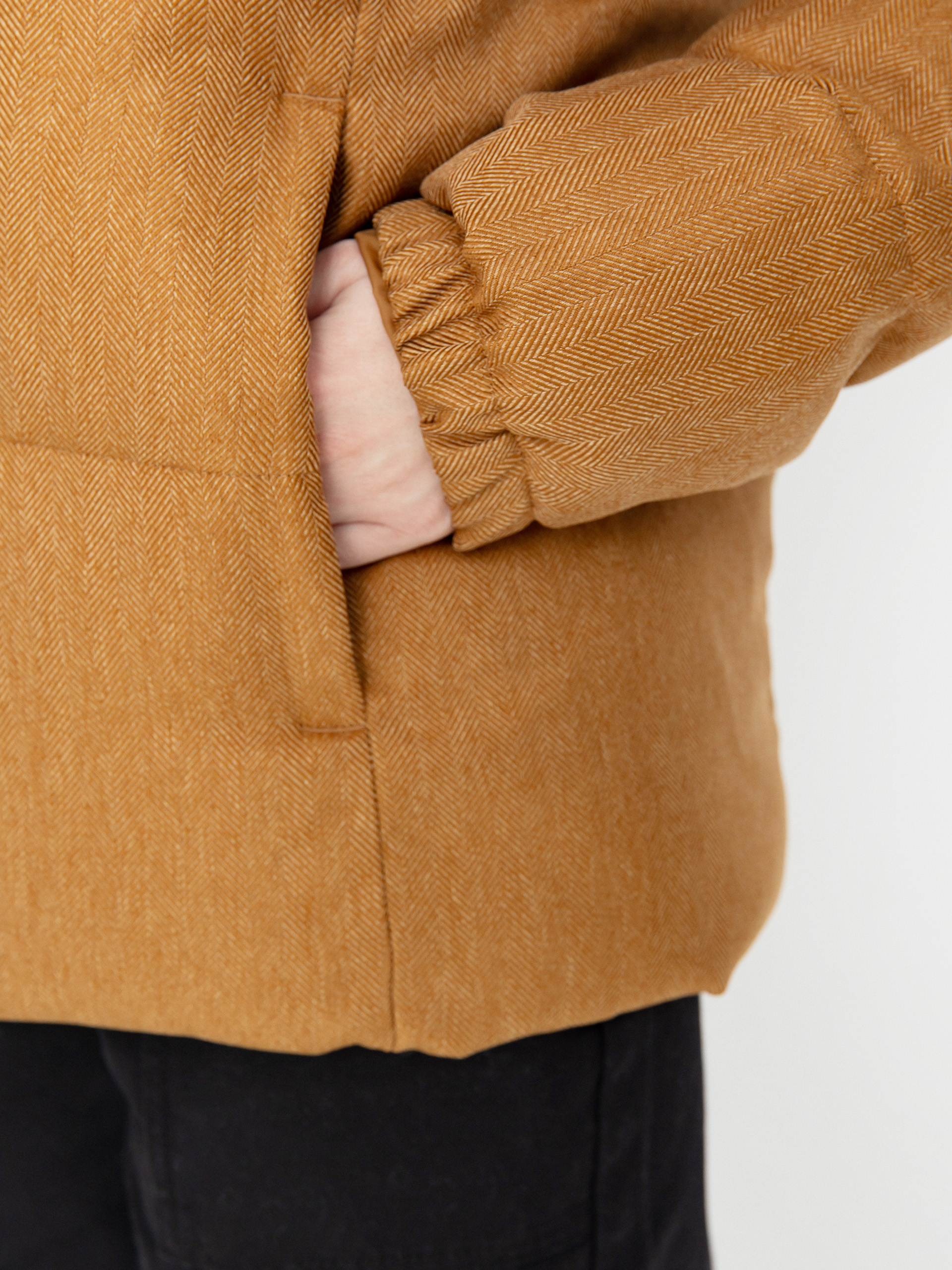 Bunda Columbia Puffect Herringbone Wmn (camel brown her)