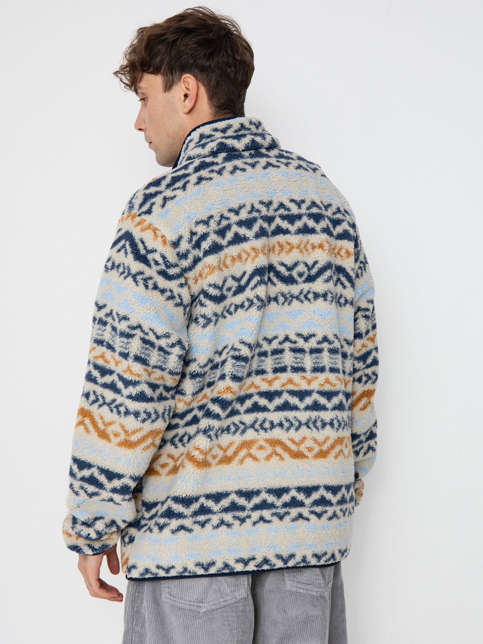 Pánsky Flísová mikina Columbia Rugged Ridge Half Snap (dark stone dar)