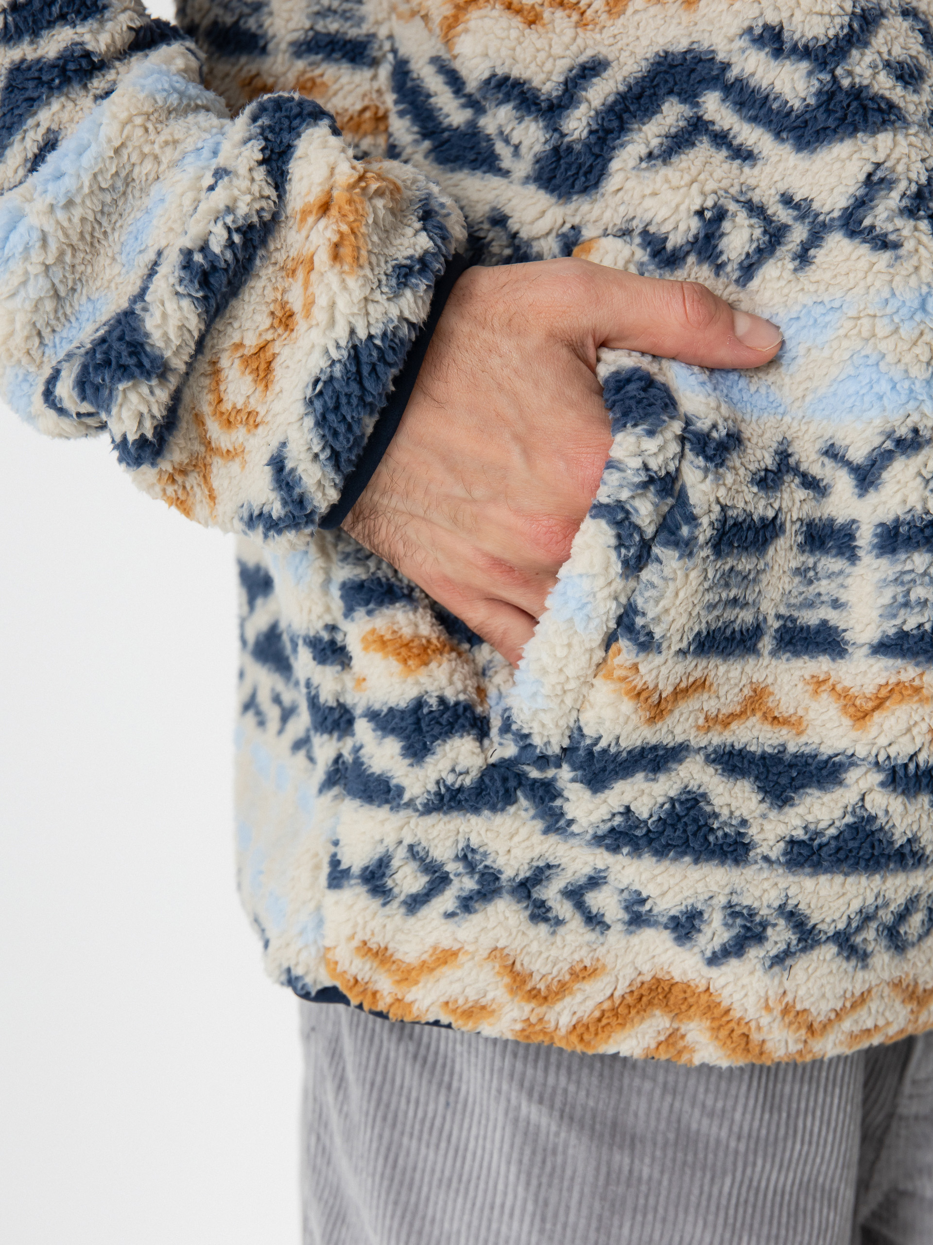 Pánsky Flísová mikina Columbia Rugged Ridge Half Snap (dark stone dar)