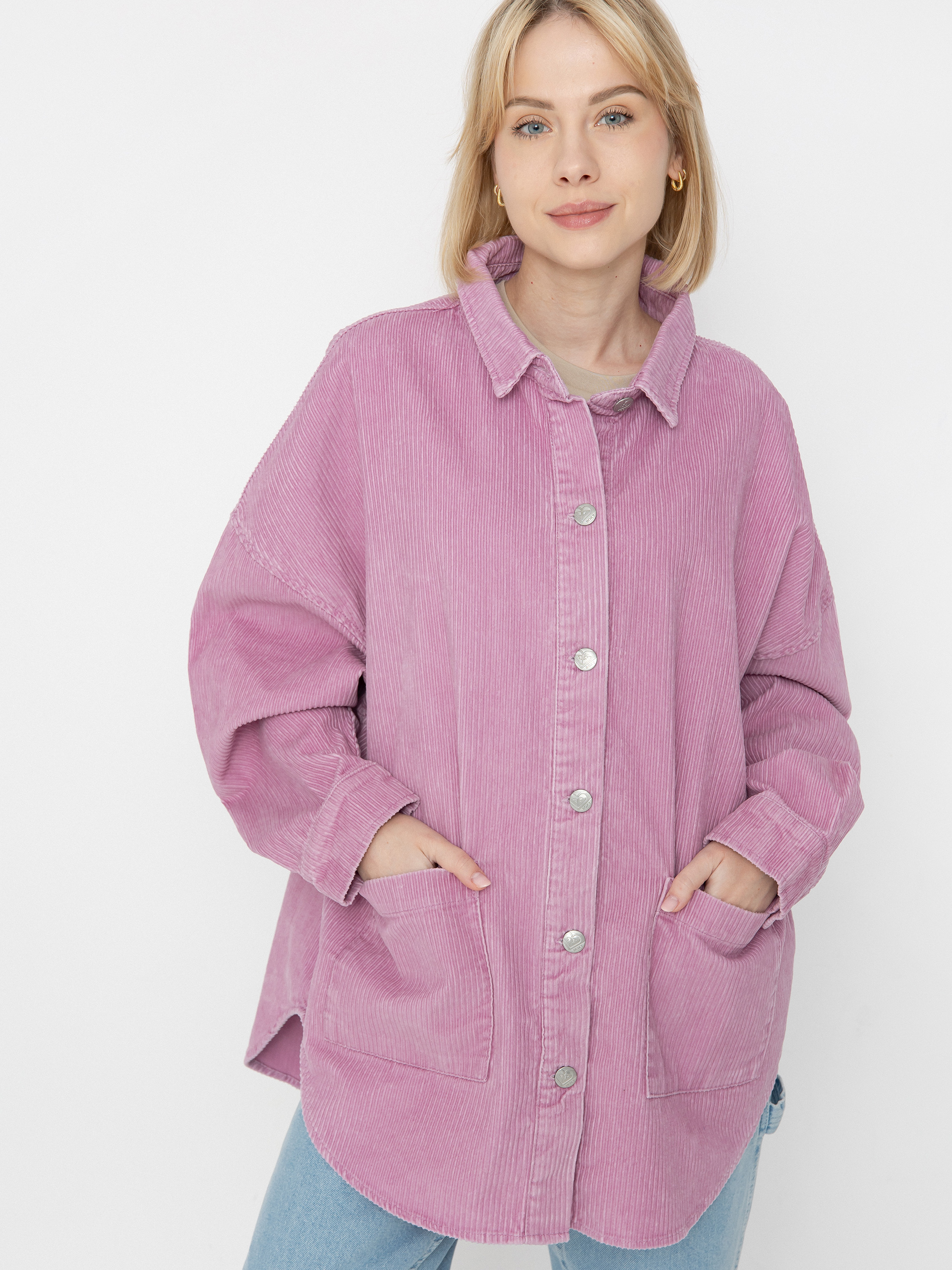 Košeľa Roxy Kick Back Washed Cord Wmn (mauve orchid)