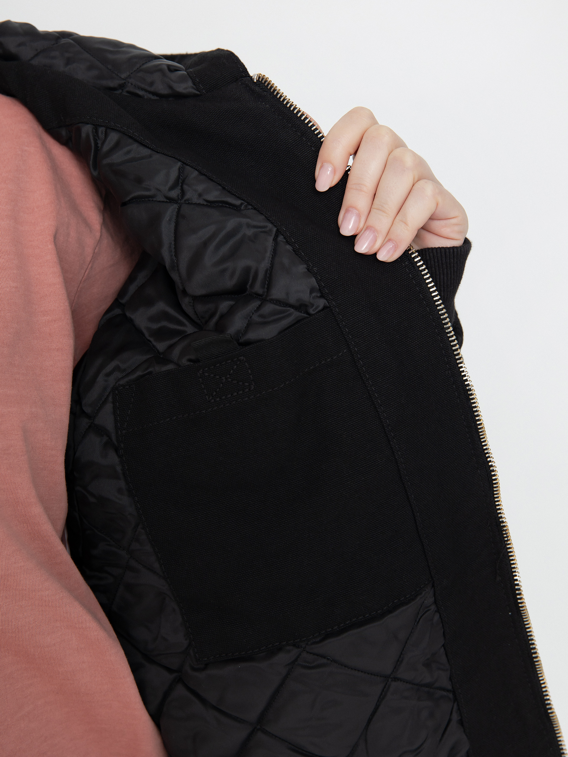 Bunda Carhartt WIP OG Active Wmn (black rinsed canvas)