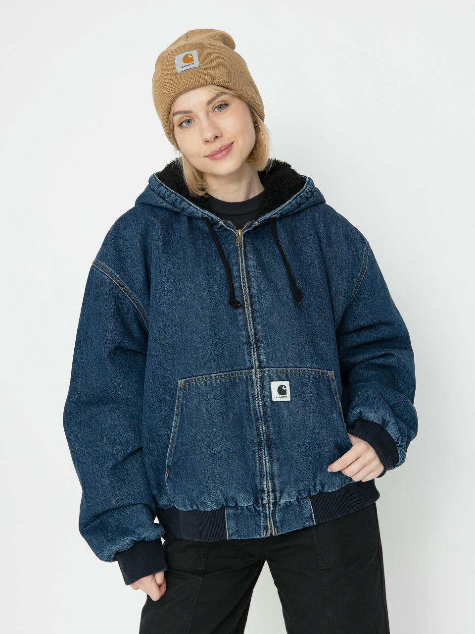 Bunda Carhartt WIP OG Active Wmn (blue stone washed)