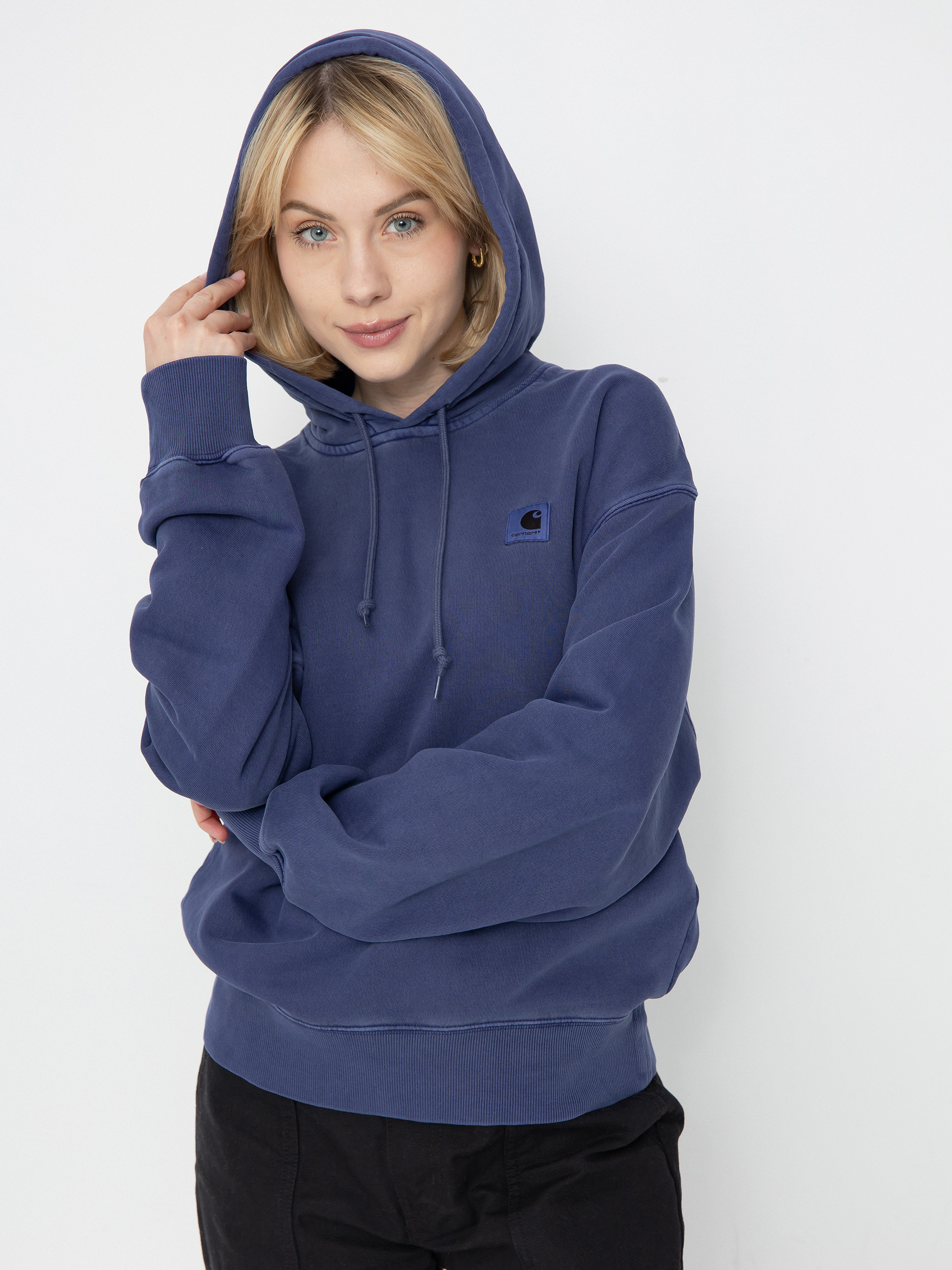 Mikina s kapucňou Carhartt WIP Nelson HD Wmn (aura)