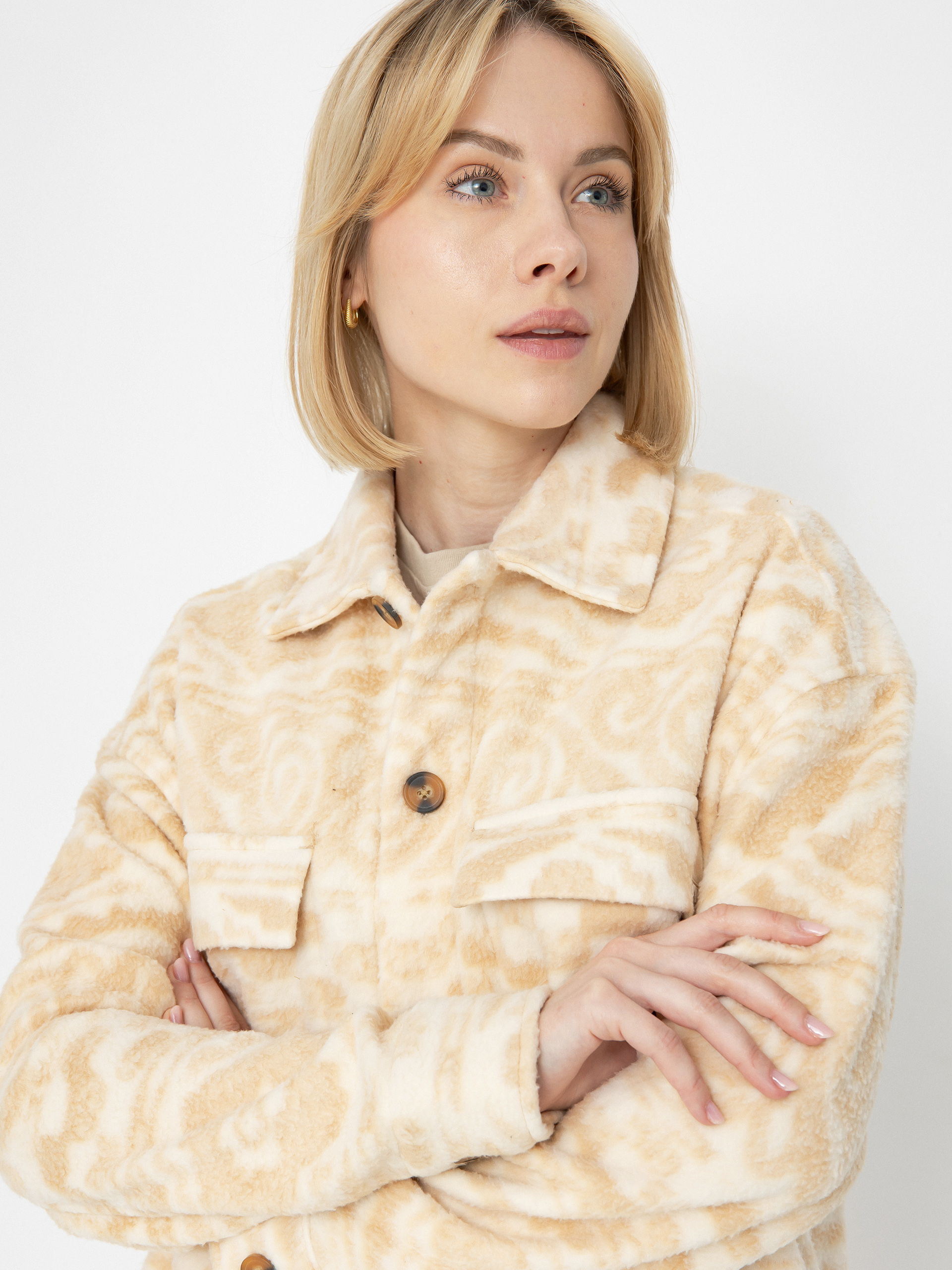 Košeľa Billabong Happy Camper Shacket Wmn (wet sand)