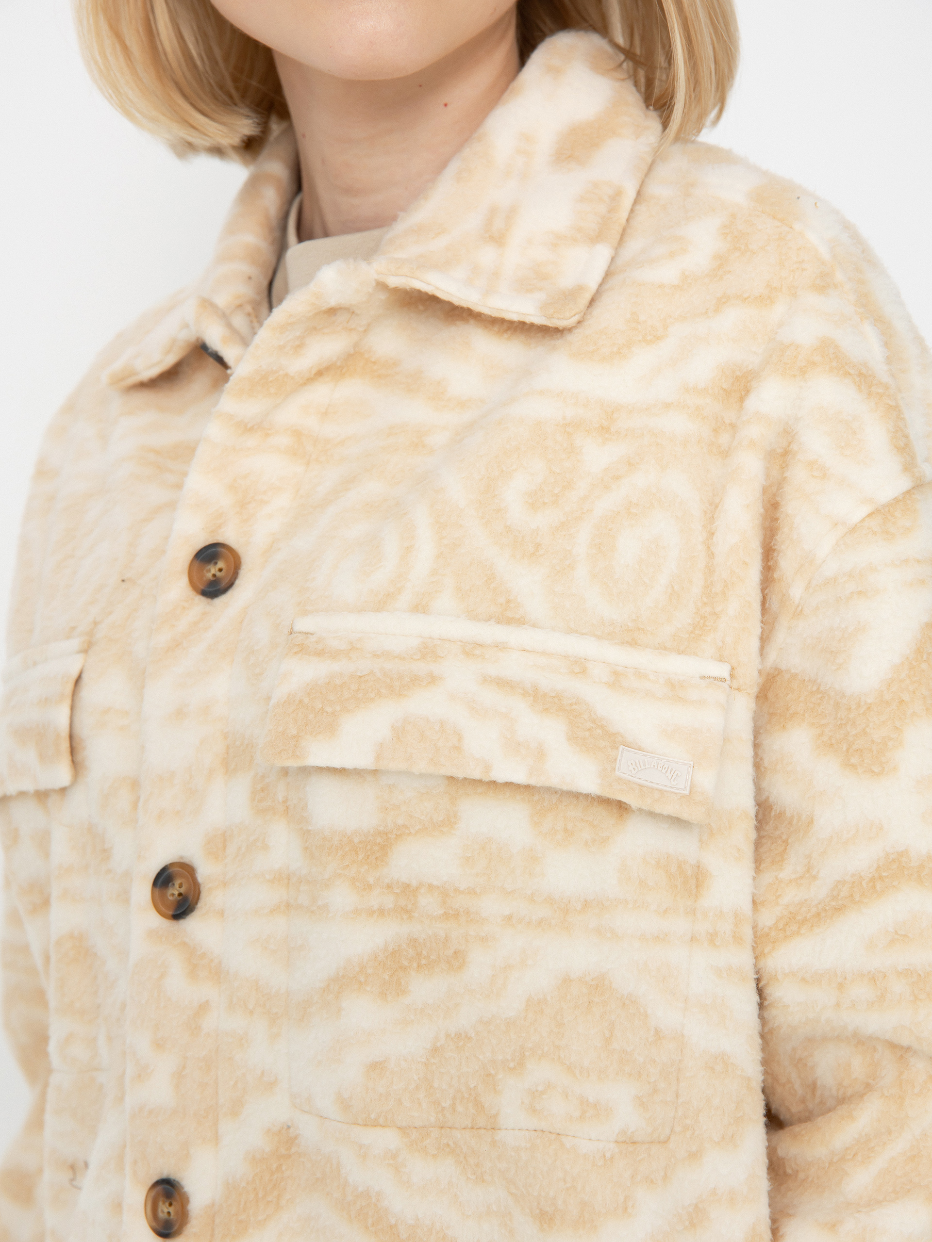 Košeľa Billabong Happy Camper Shacket Wmn (wet sand)