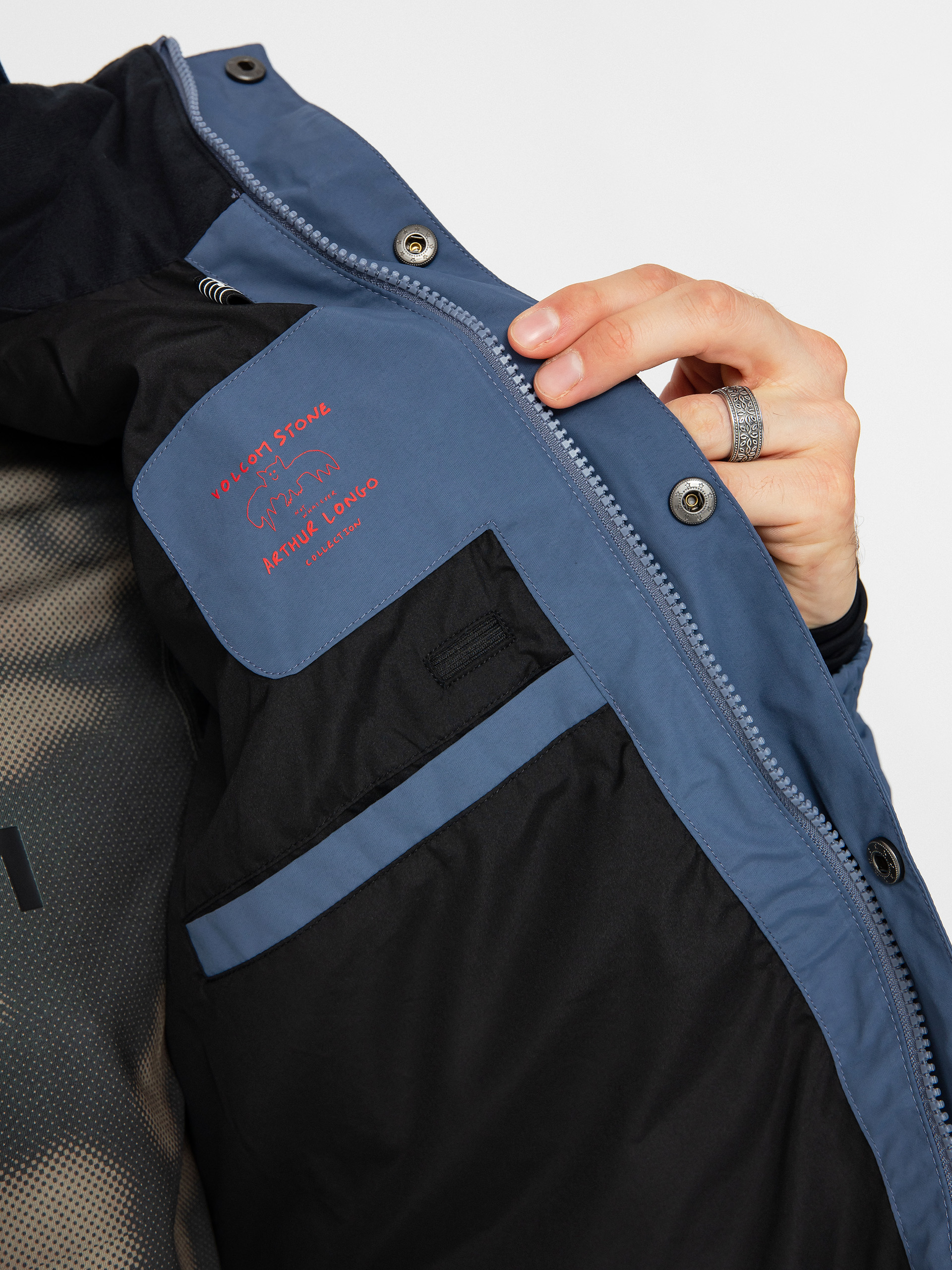 Pánska Snowboardová bunda Volcom Longo Gore Tex (indigo)