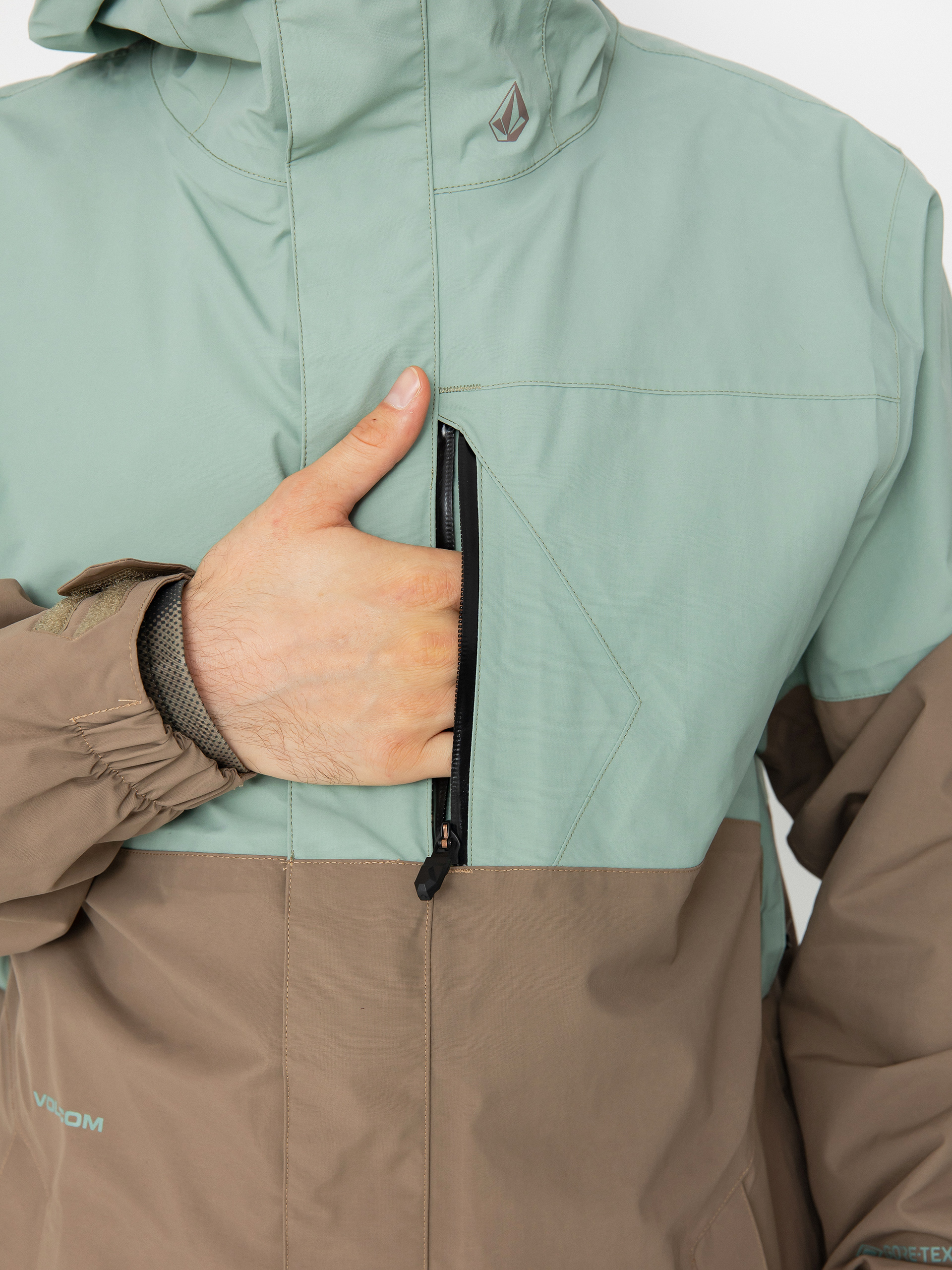 Pánska Snowboardová bunda Volcom L Gore Tex (agave)