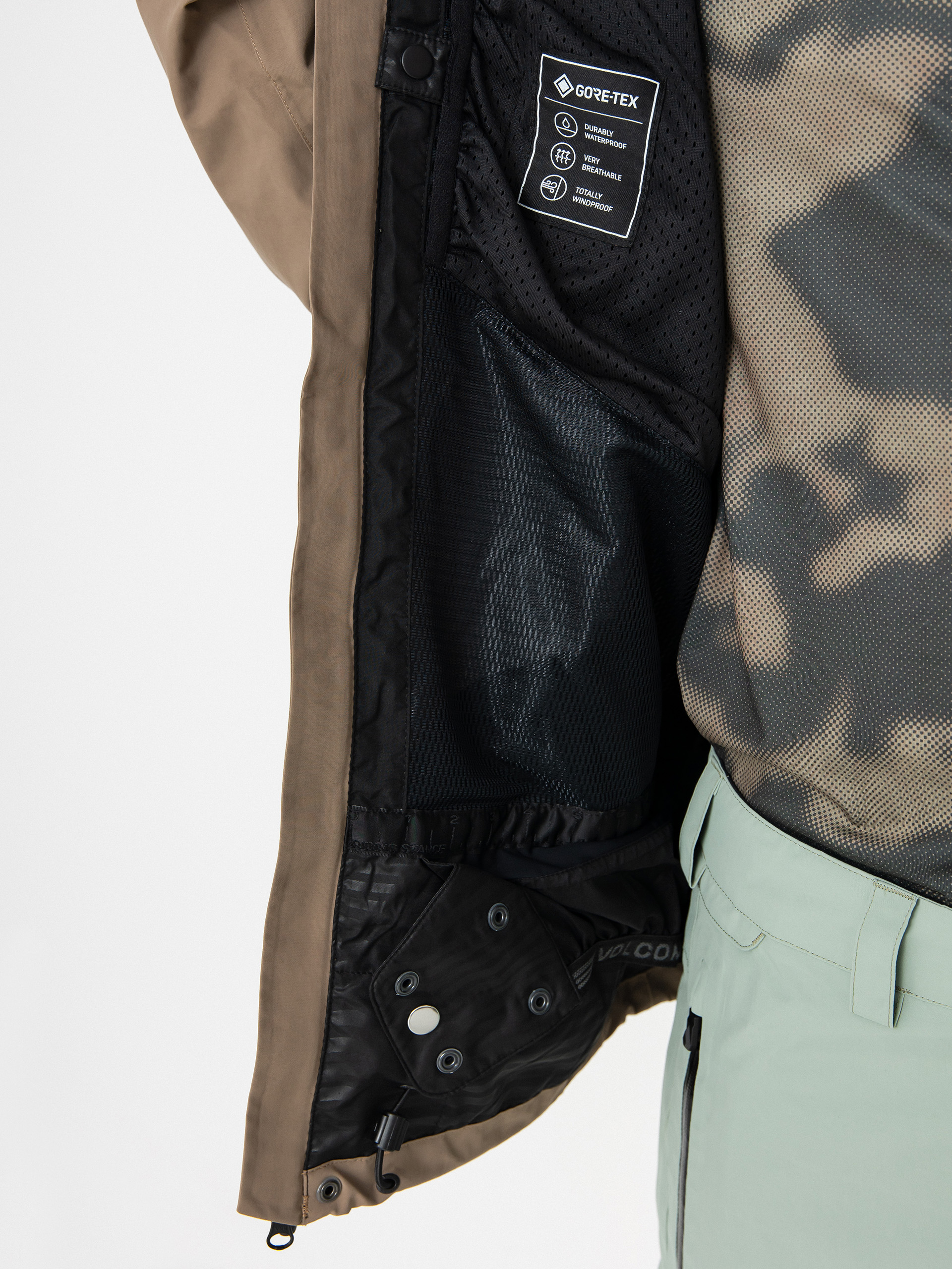 Pánska Snowboardová bunda Volcom L Gore Tex (agave)