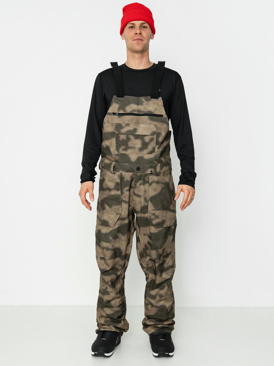 Pánske Snowboardové nohavice Volcom Roan Bib Overall (camouflage)