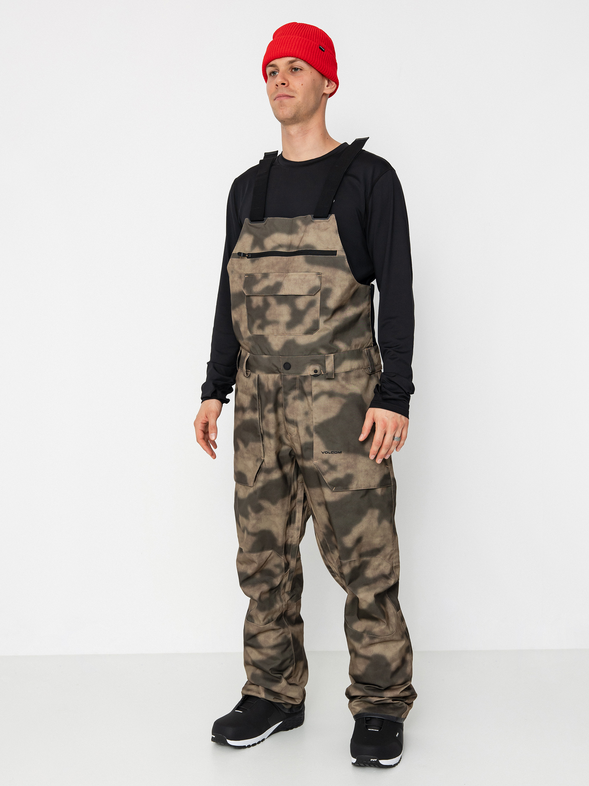 Pánske Snowboardové nohavice Volcom Roan Bib Overall (camouflage)