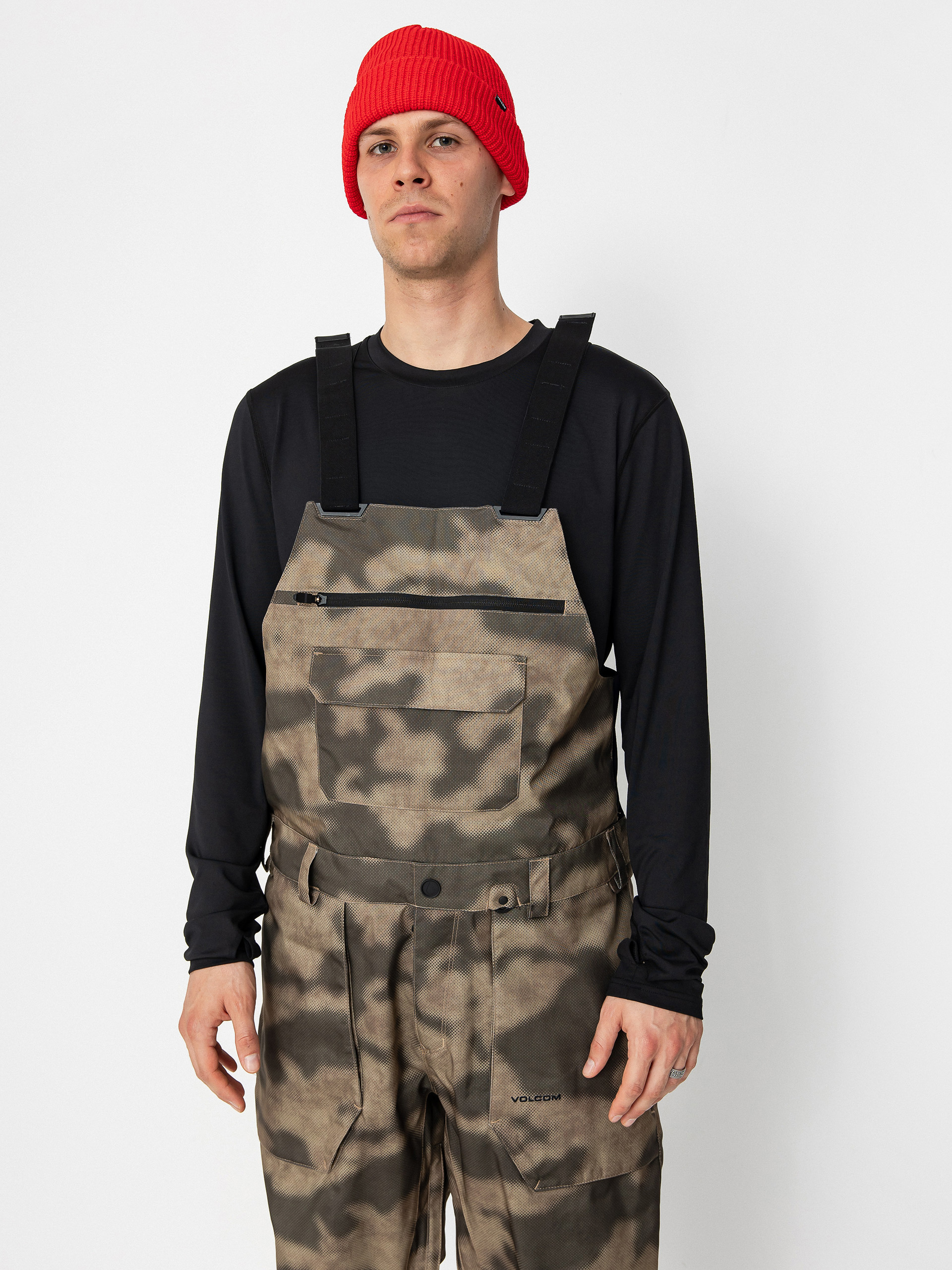 Pánske Snowboardové nohavice Volcom Roan Bib Overall (camouflage)