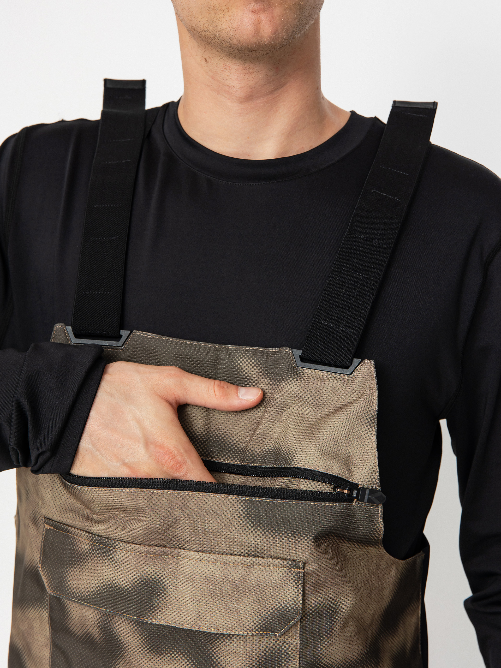 Pánske Snowboardové nohavice Volcom Roan Bib Overall (camouflage)