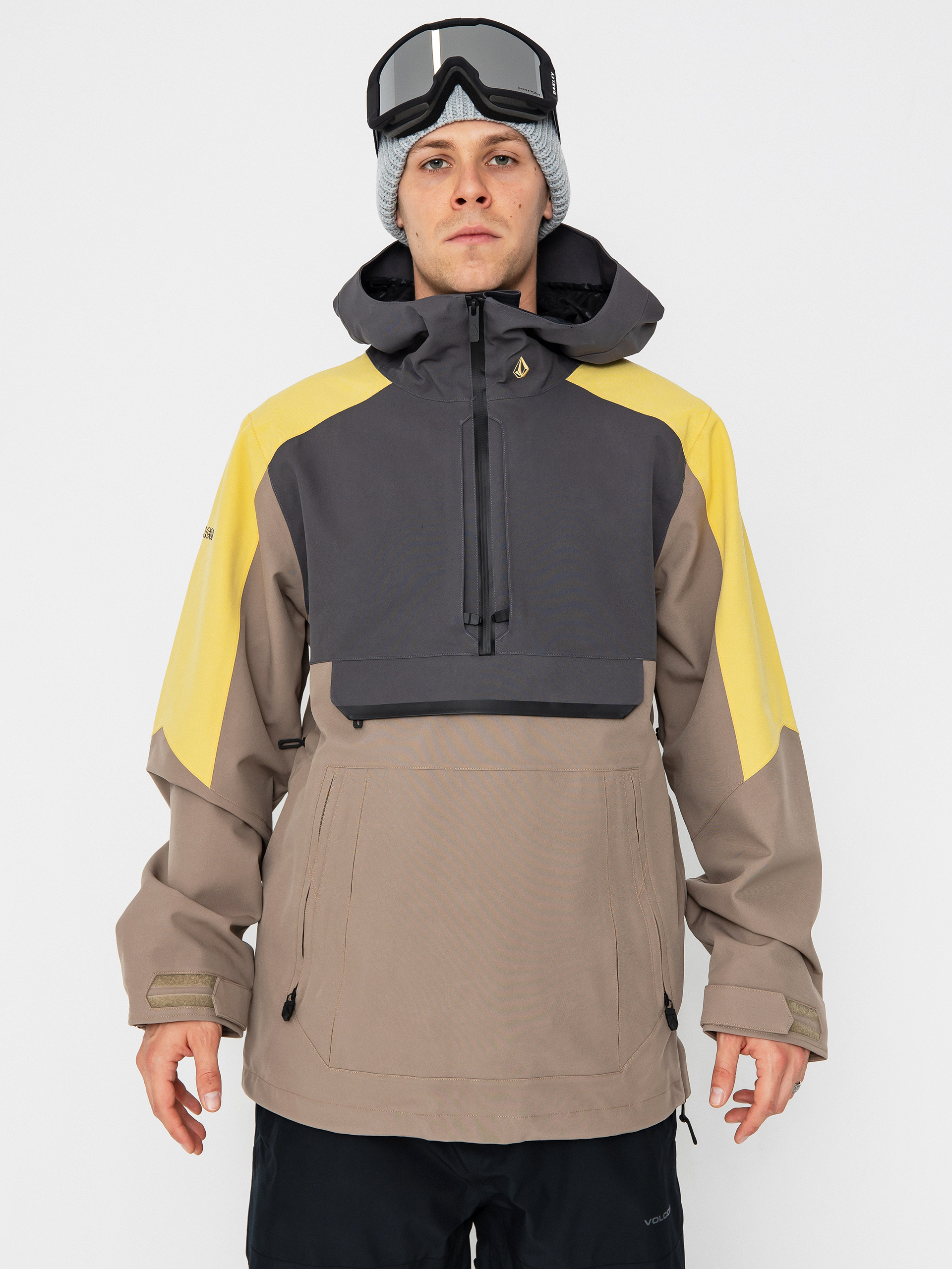 Snowboardovu00e1 bunda Volcom Brighton Pullover (chestnut brown)