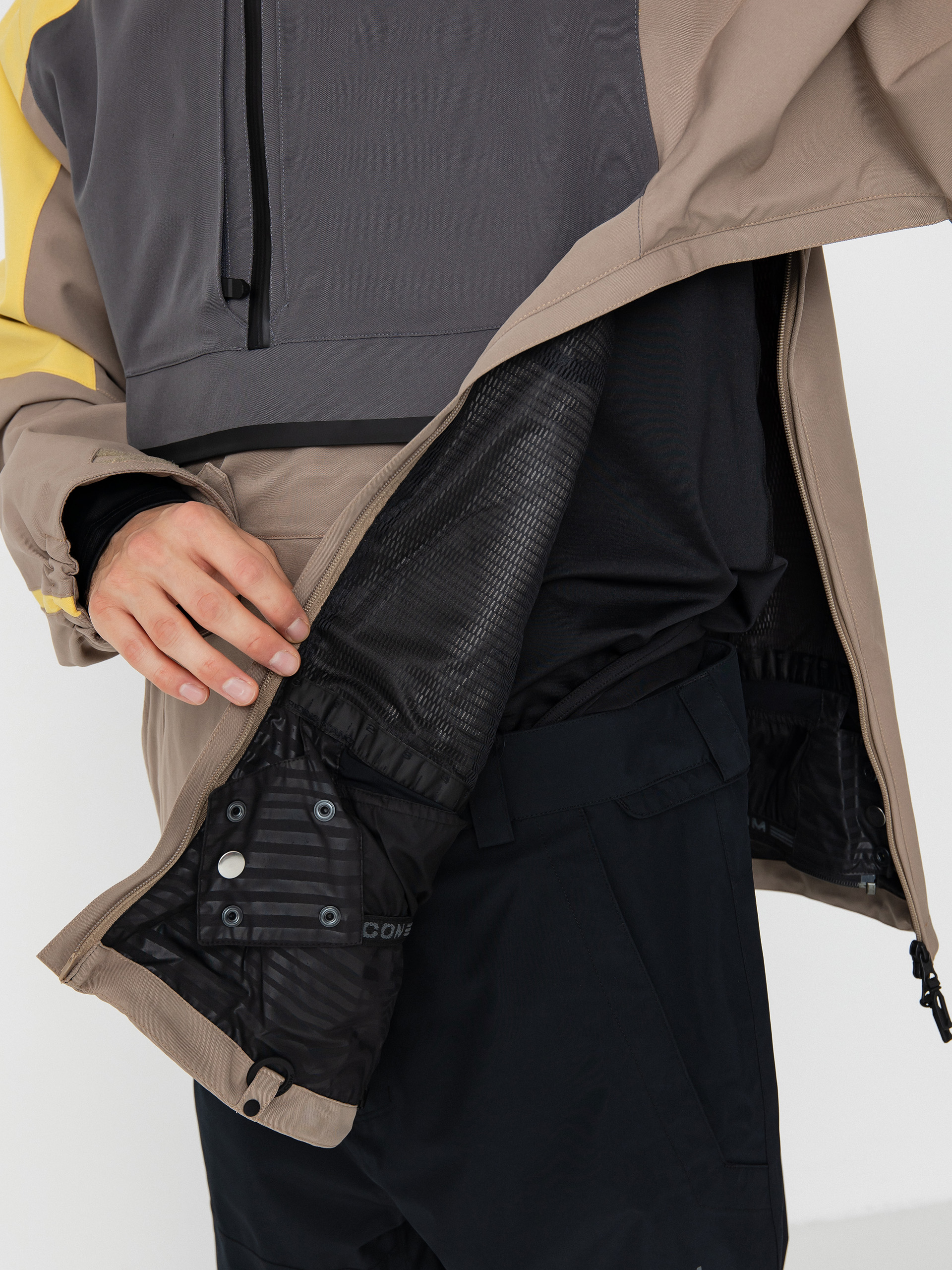 Pánska Snowboardová bunda Volcom Brighton Pullover (chestnut brown)