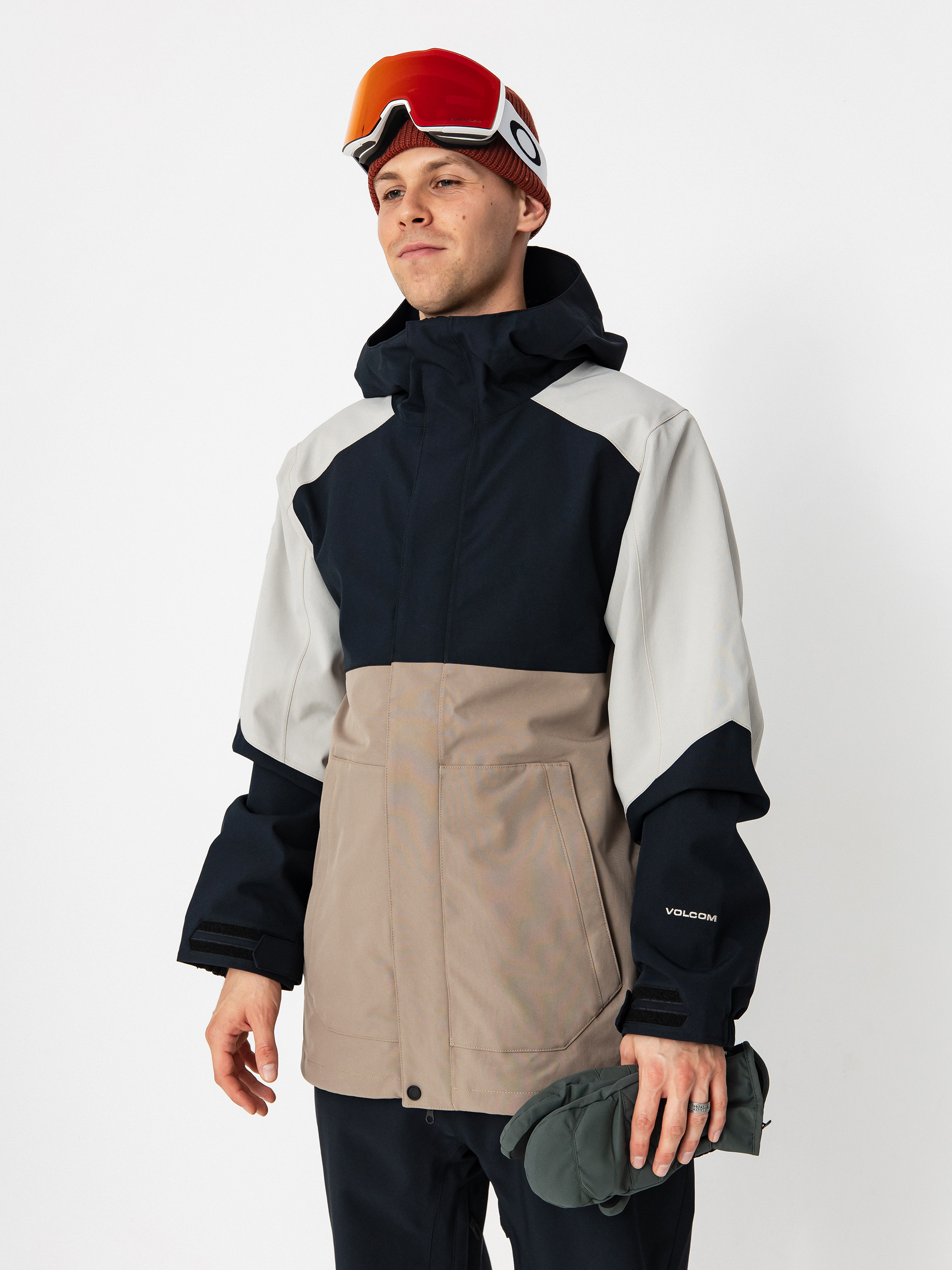 Pánska Snowboardová bunda Volcom Brighton Full Zip (chestnut brown)
