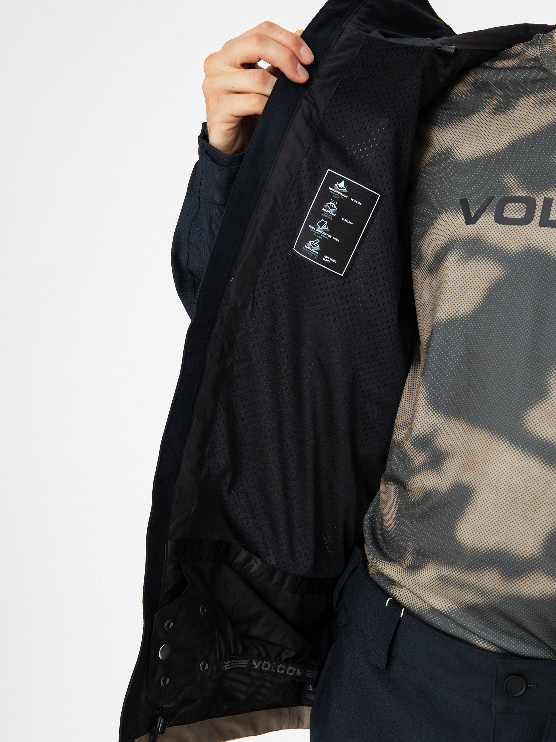 Pánska Snowboardová bunda Volcom Brighton Full Zip (chestnut brown)