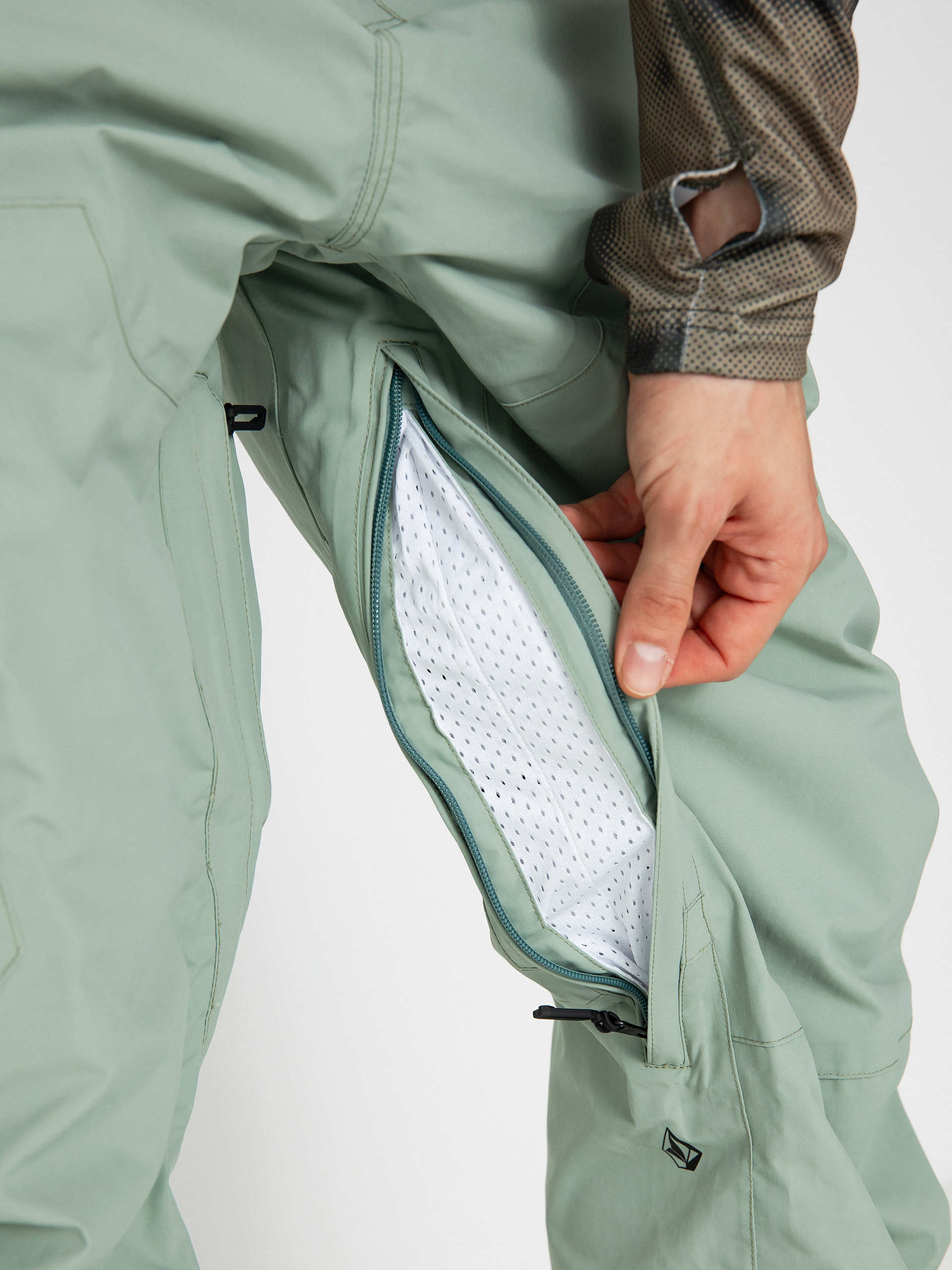 Pánske Snowboardové nohavice Volcom L Gore Tex (agave)