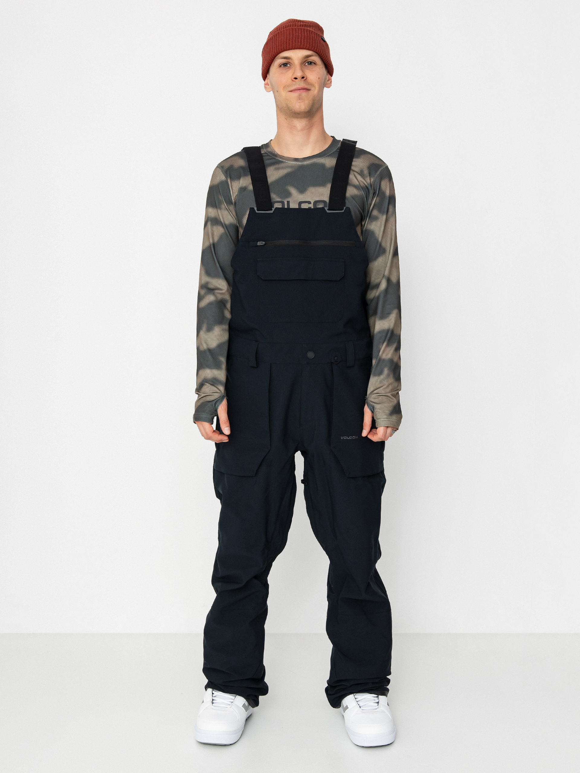 Pánske Snowboardové nohavice Volcom Roan Bib Overall (black)