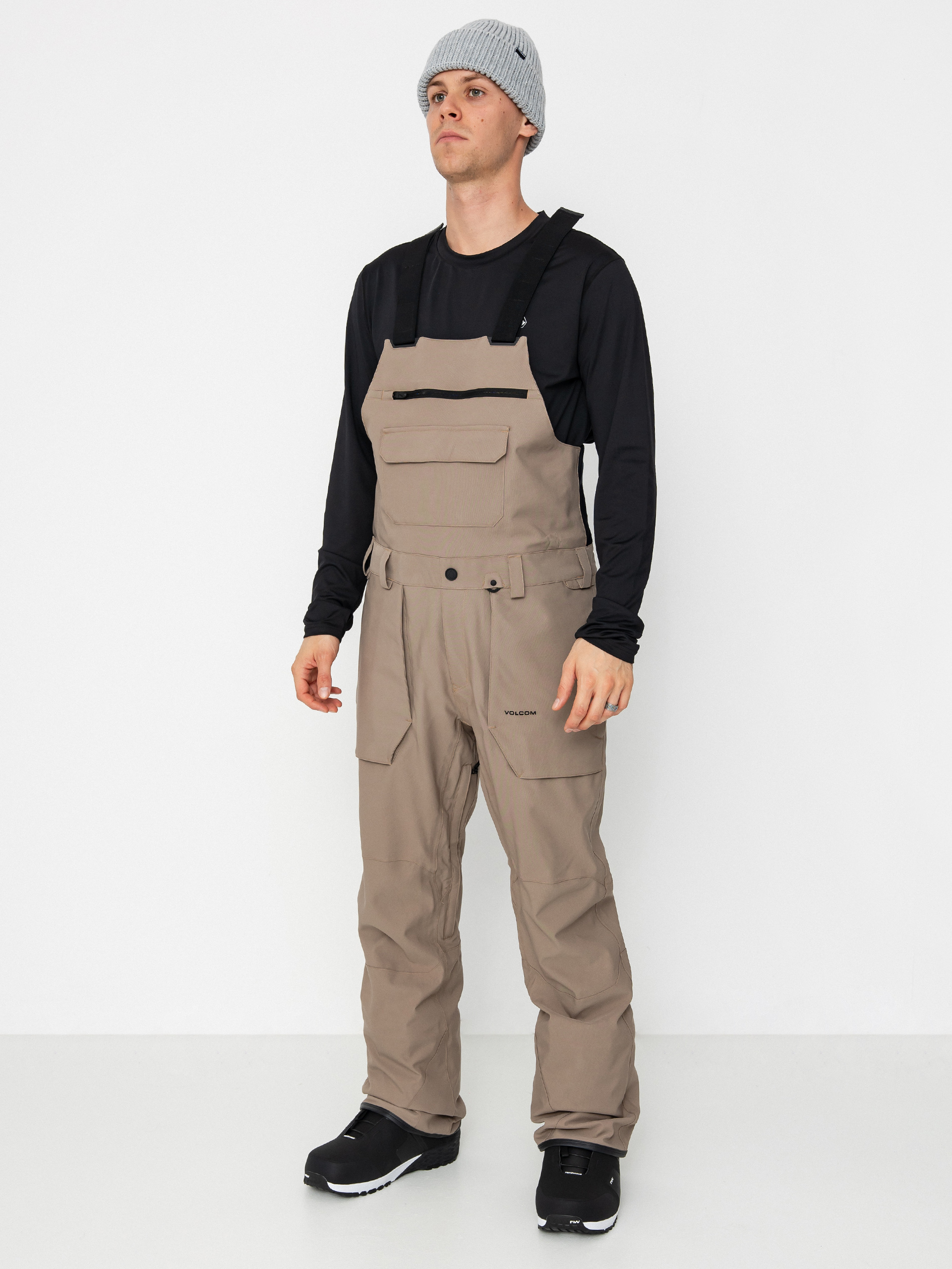 Pánske Snowboardové nohavice Volcom Roan Bib Overall (chestnut brown)