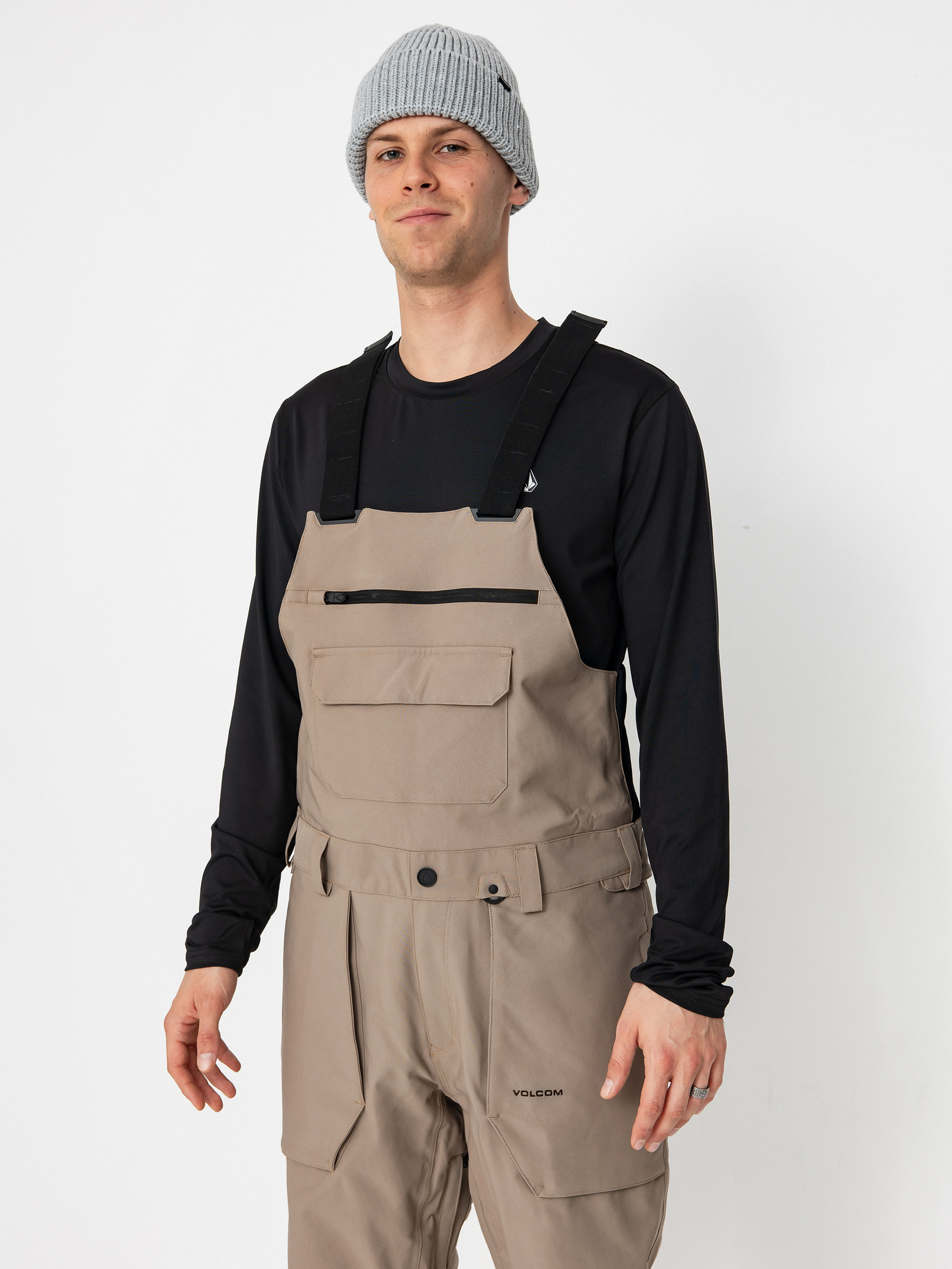 Pánske Snowboardové nohavice Volcom Roan Bib Overall (chestnut brown)