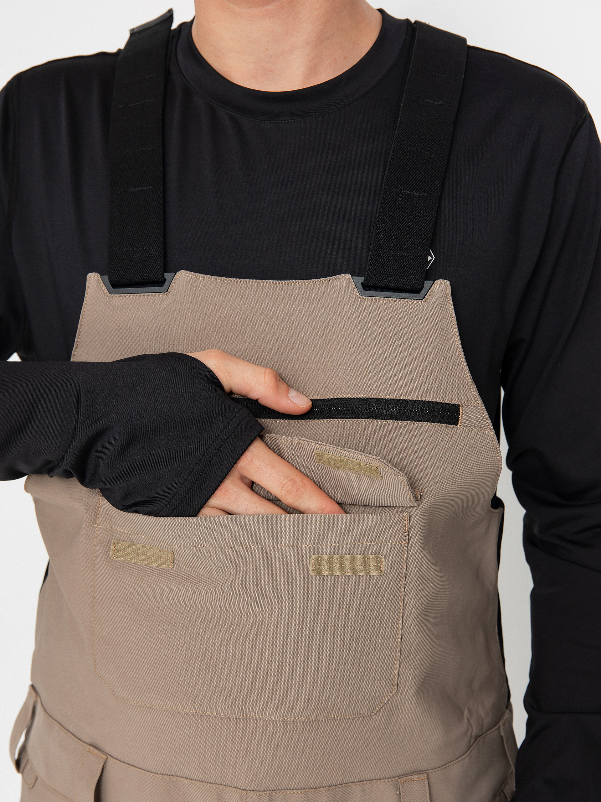 Pánske Snowboardové nohavice Volcom Roan Bib Overall (chestnut brown)