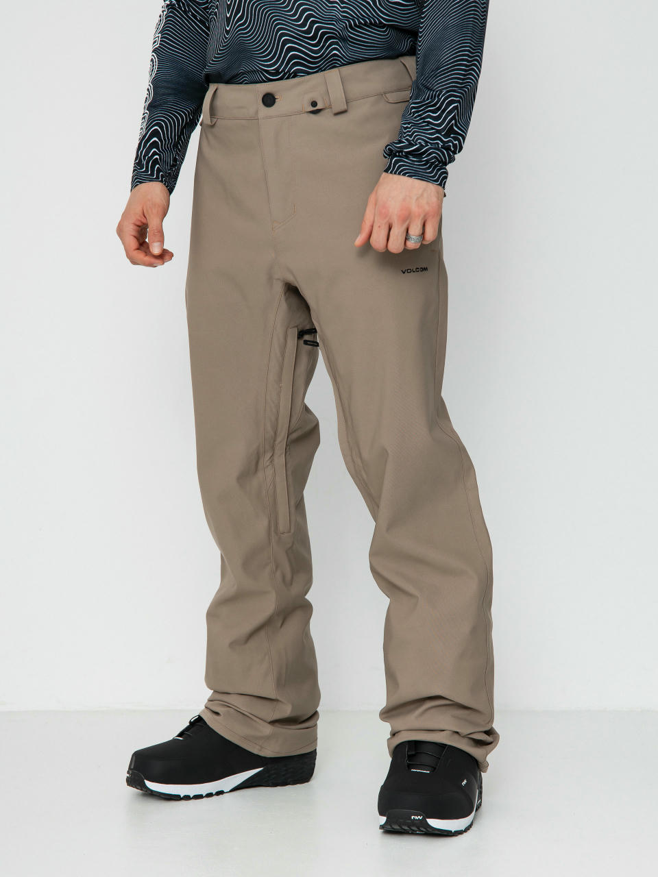 Pánske Snowboardové nohavice Volcom Freakin Snow Chino (chestnut brown)