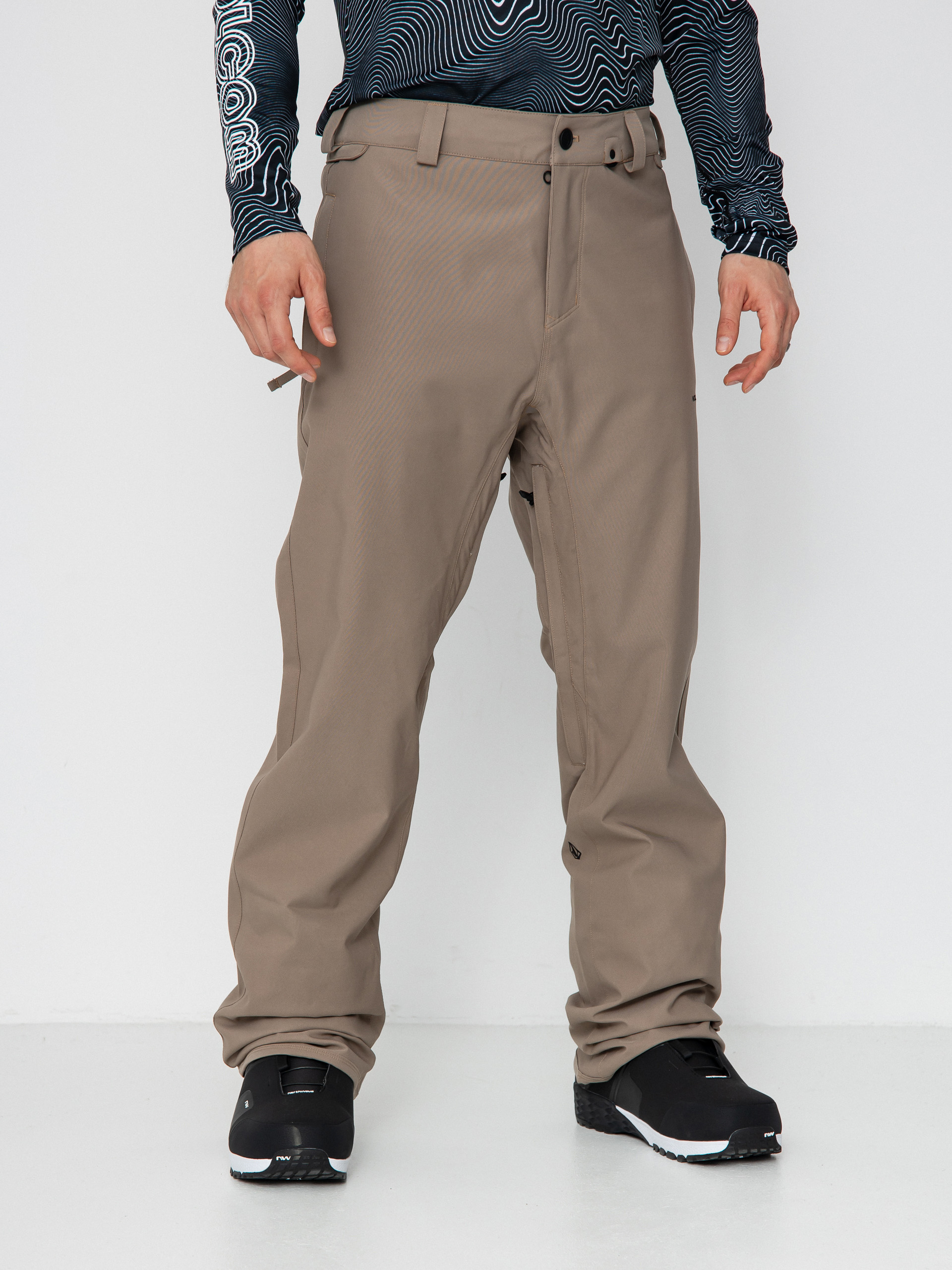 Pánske Snowboardové nohavice Volcom Freakin Snow Chino (chestnut brown)