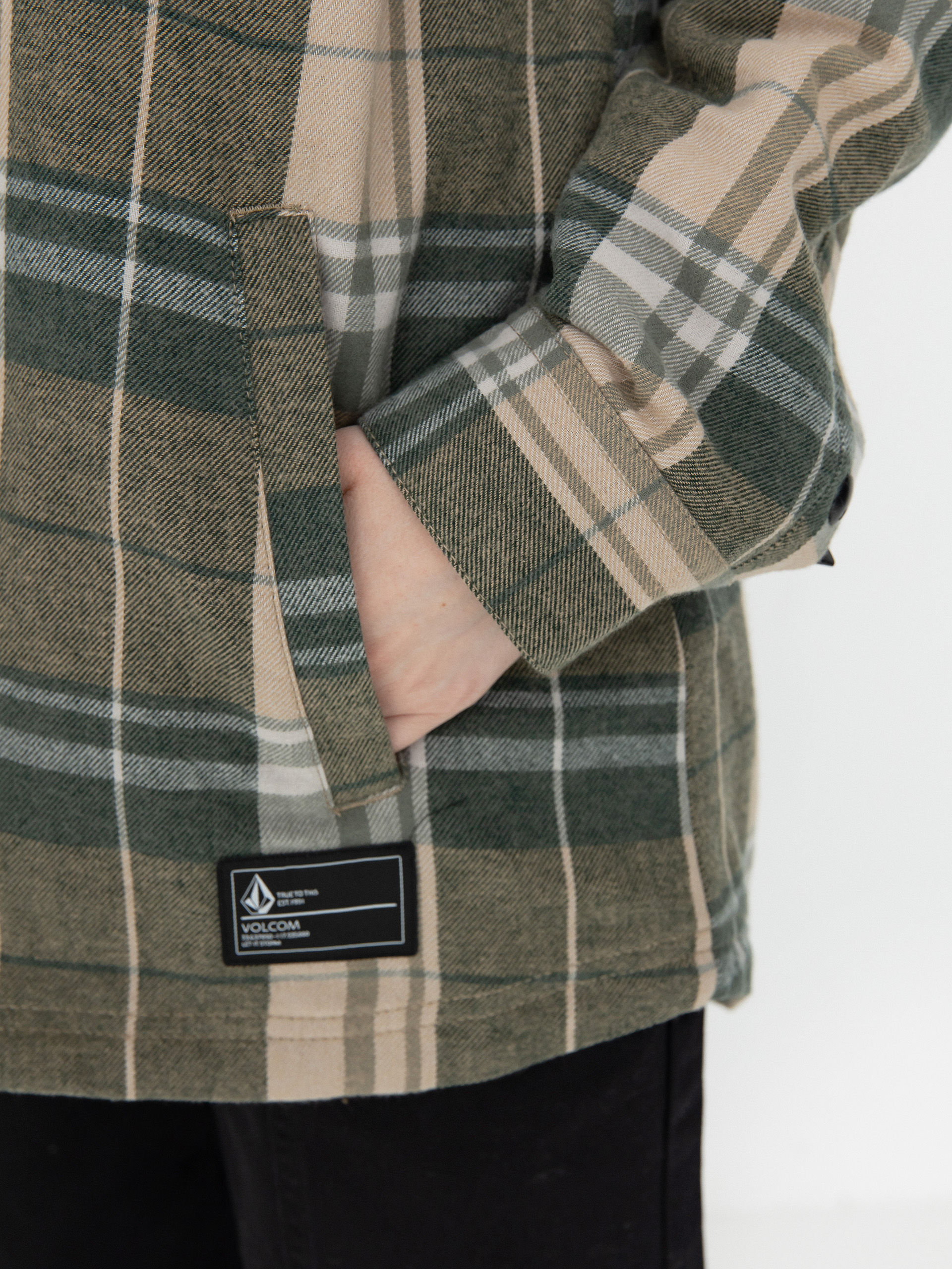 Dámska Snowboardová bunda Volcom Ins Riding Flannel (sand)