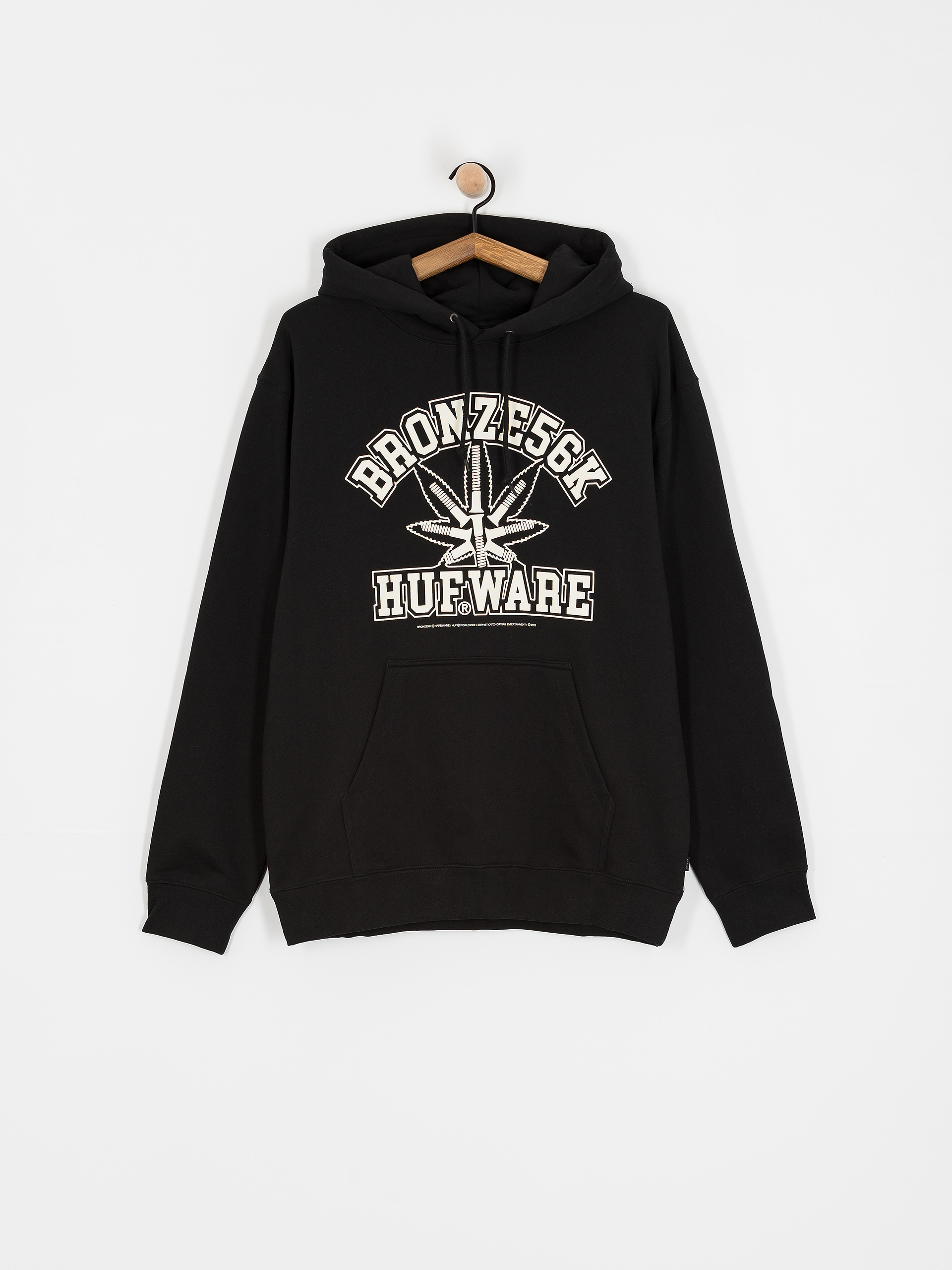 Mikina s kapucňou HUF X Bronze Plantware HD (black)