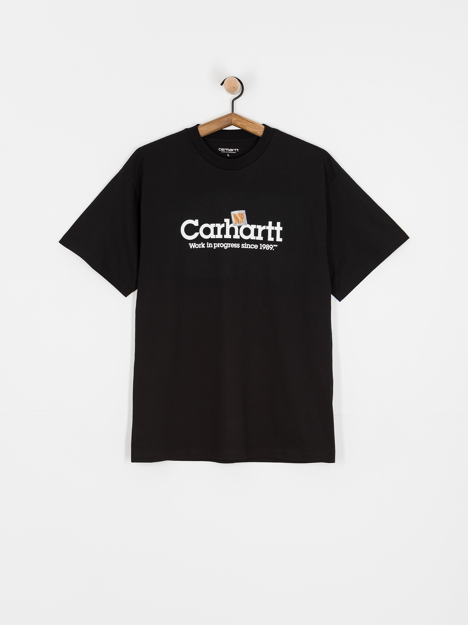 Tričko Carhartt WIP Label Script (black)