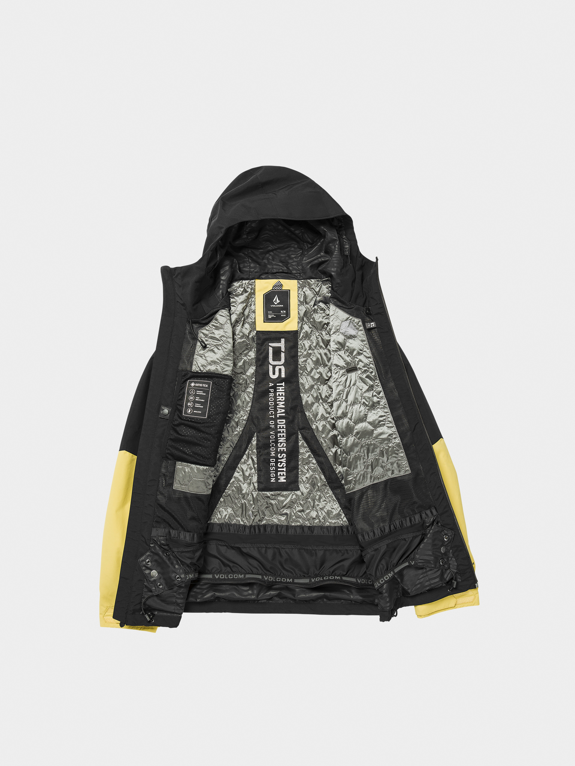 Pánska Snowboardová bunda Volcom Tds 2L Gore Tex (dark yellow)