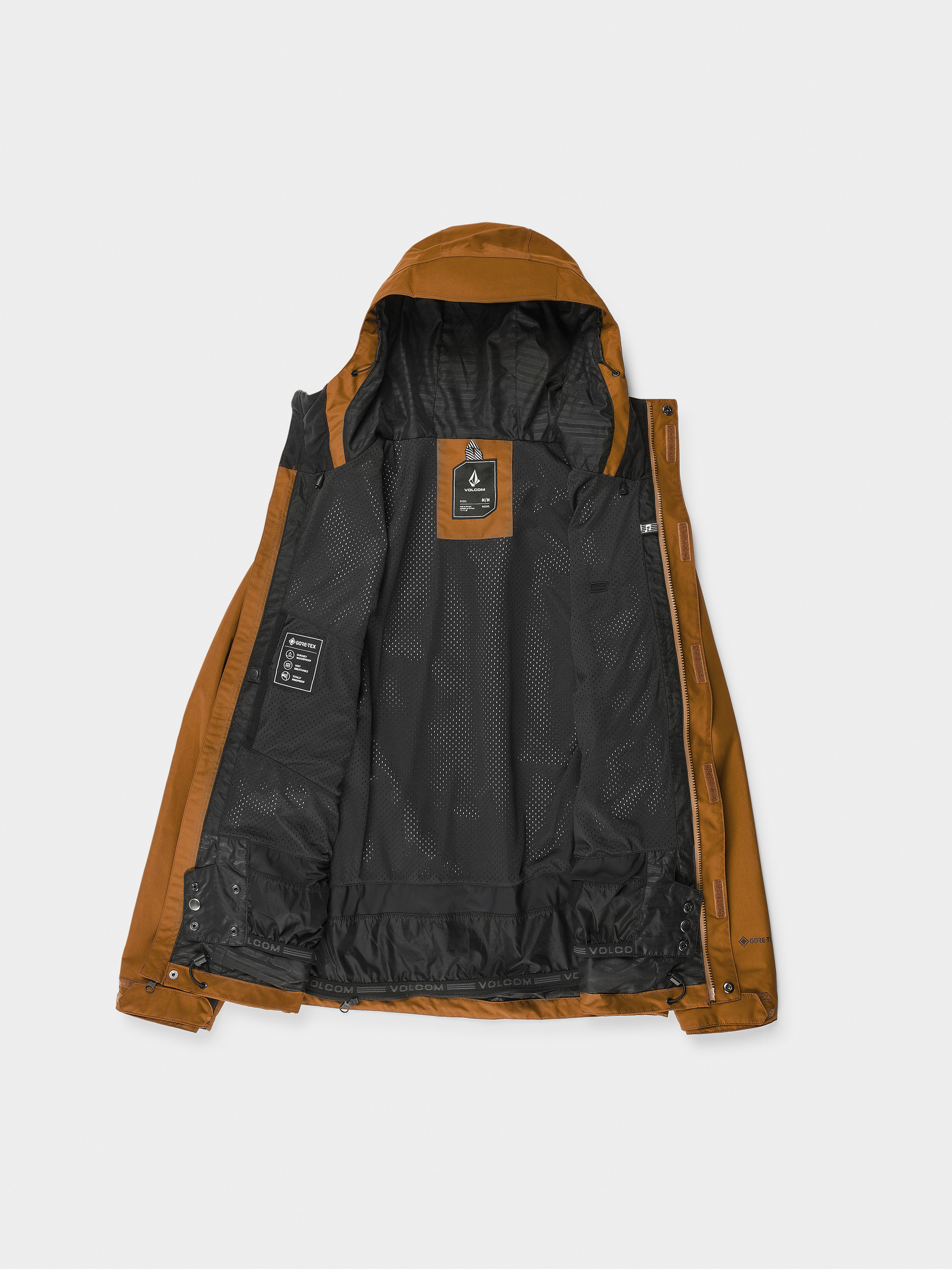 Pánska Snowboardová bunda Volcom Dua Gore Tex (caramel)