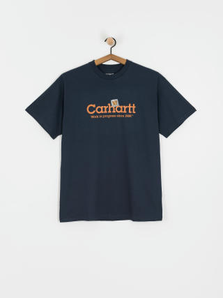 Tričko Carhartt WIP Label Script (blue)