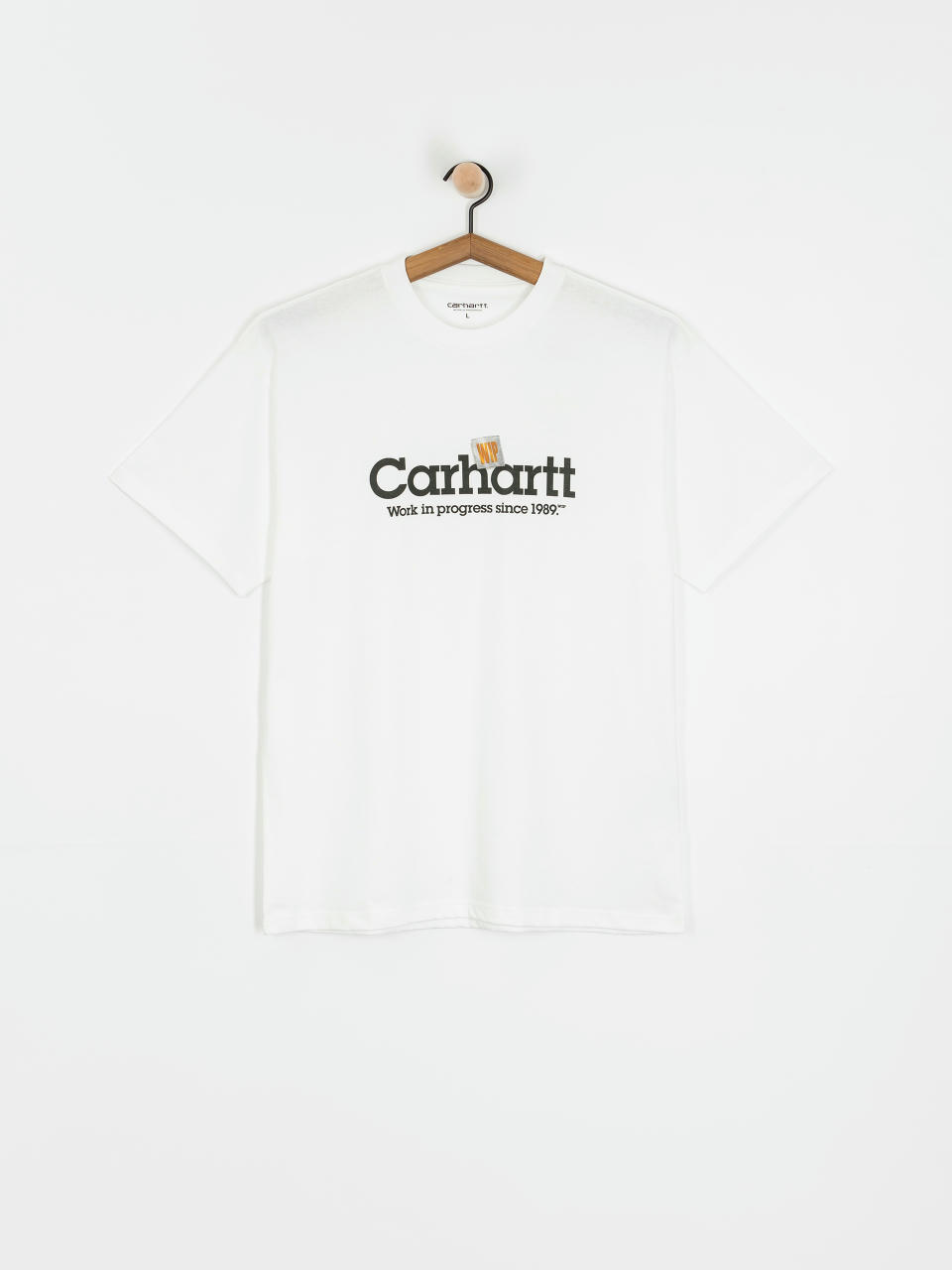 Tričko Carhartt WIP Label Script (white)