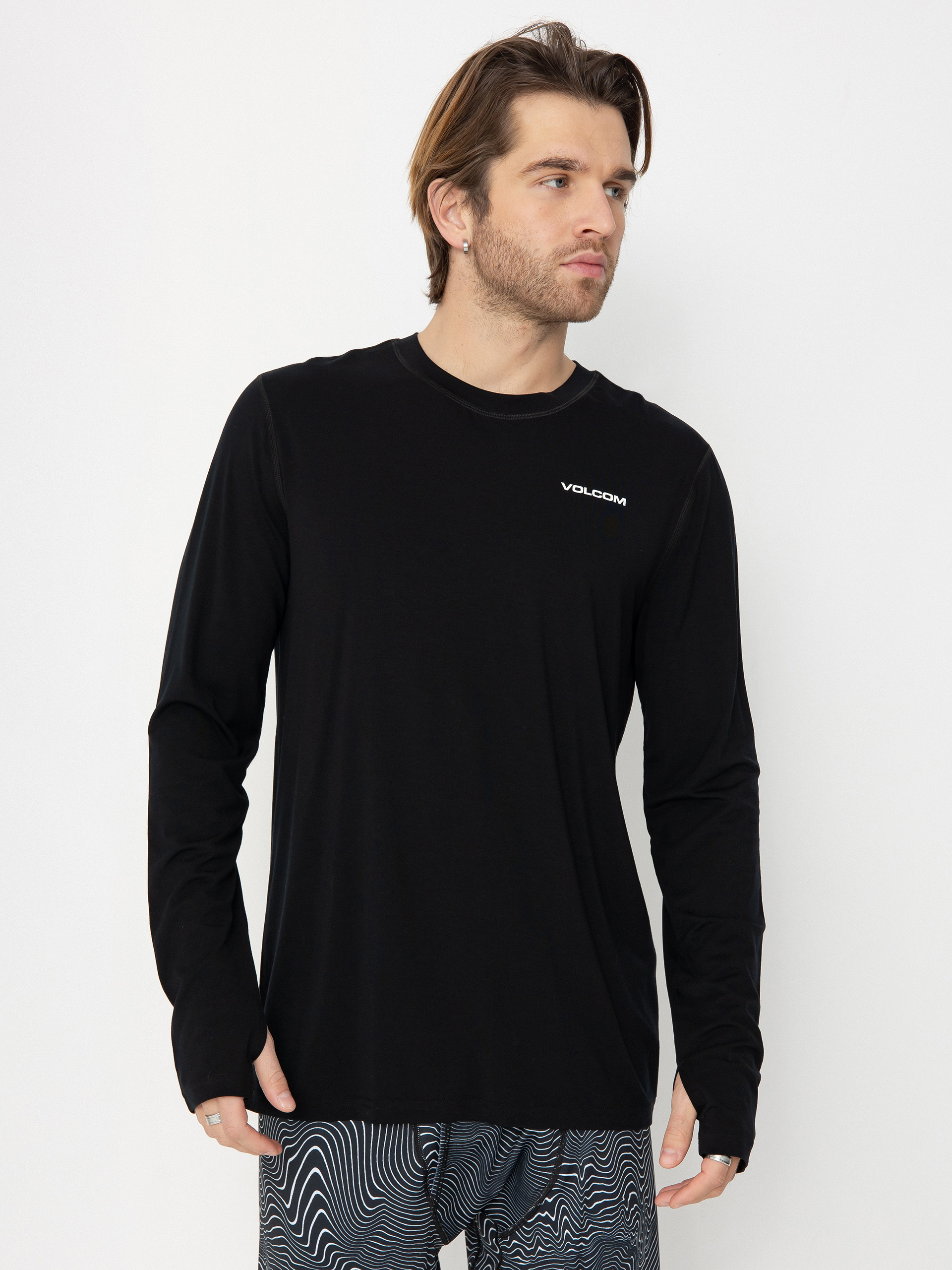 Triko Volcom M Merino Blend Crew (black)