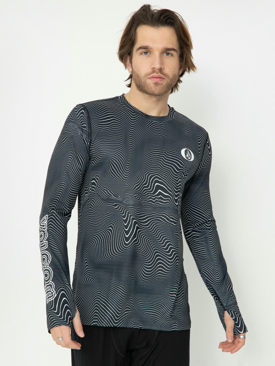 Triko Volcom M V Science Crew (black print)