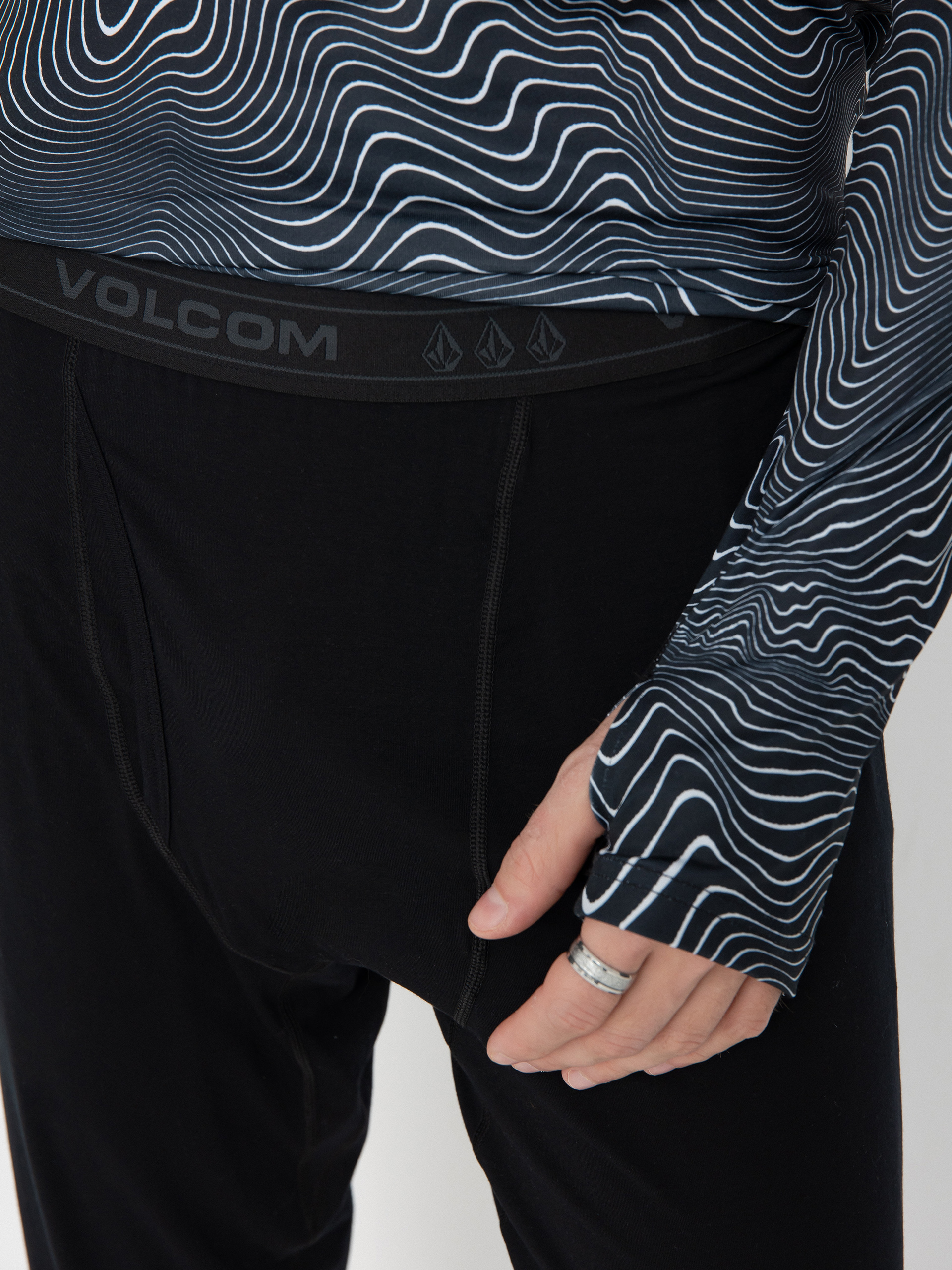 Pánske Termolegíny Volcom M Merino Blend (black)