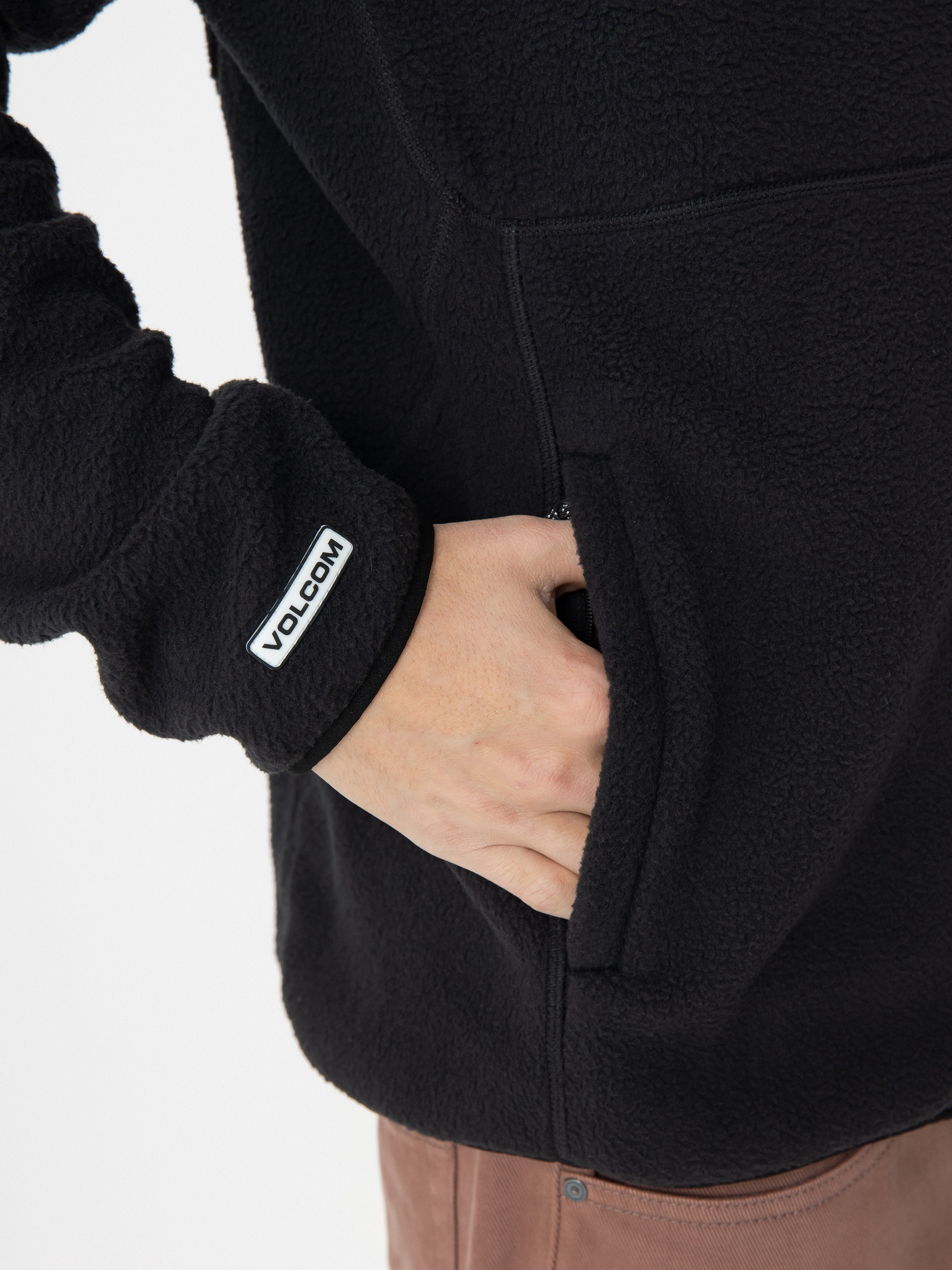 Pánska Termomikina  Volcom Fleecer Full Zip (black)