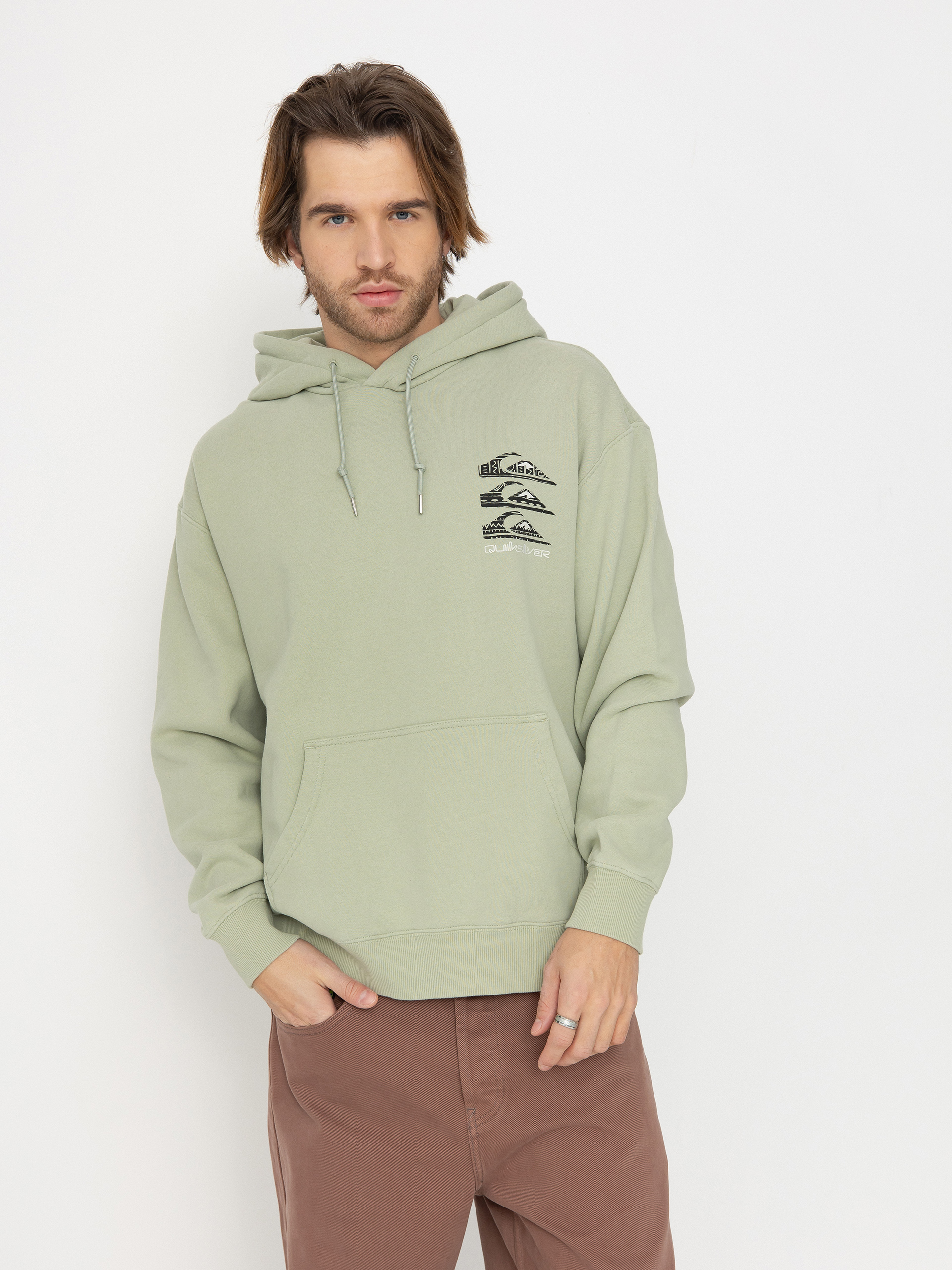 Mikina s kapucňou Quiksilver Good Hope Lake HD (desert sage)