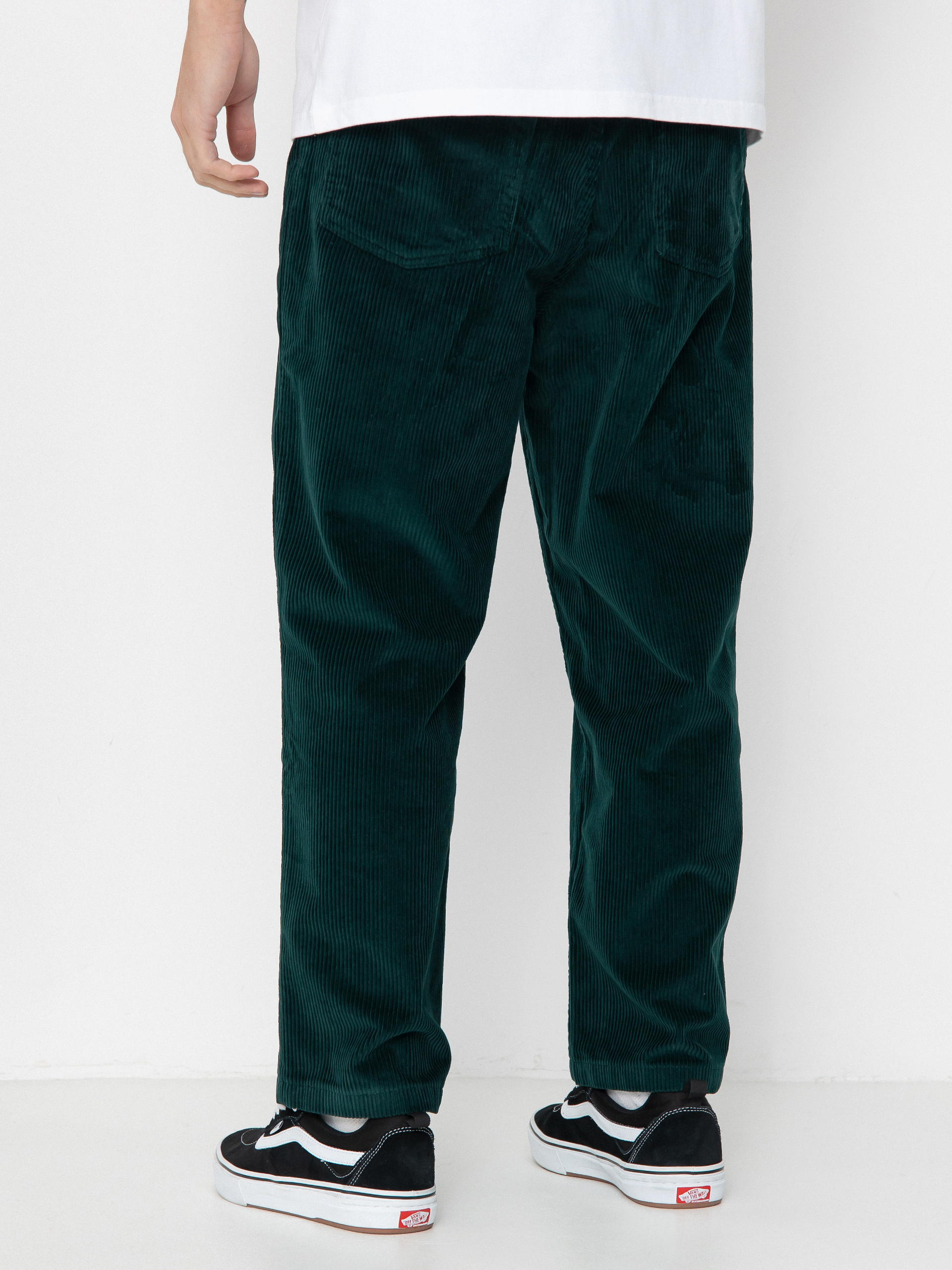 Nohavice Polar Skate 93! Cord (dark emerald)