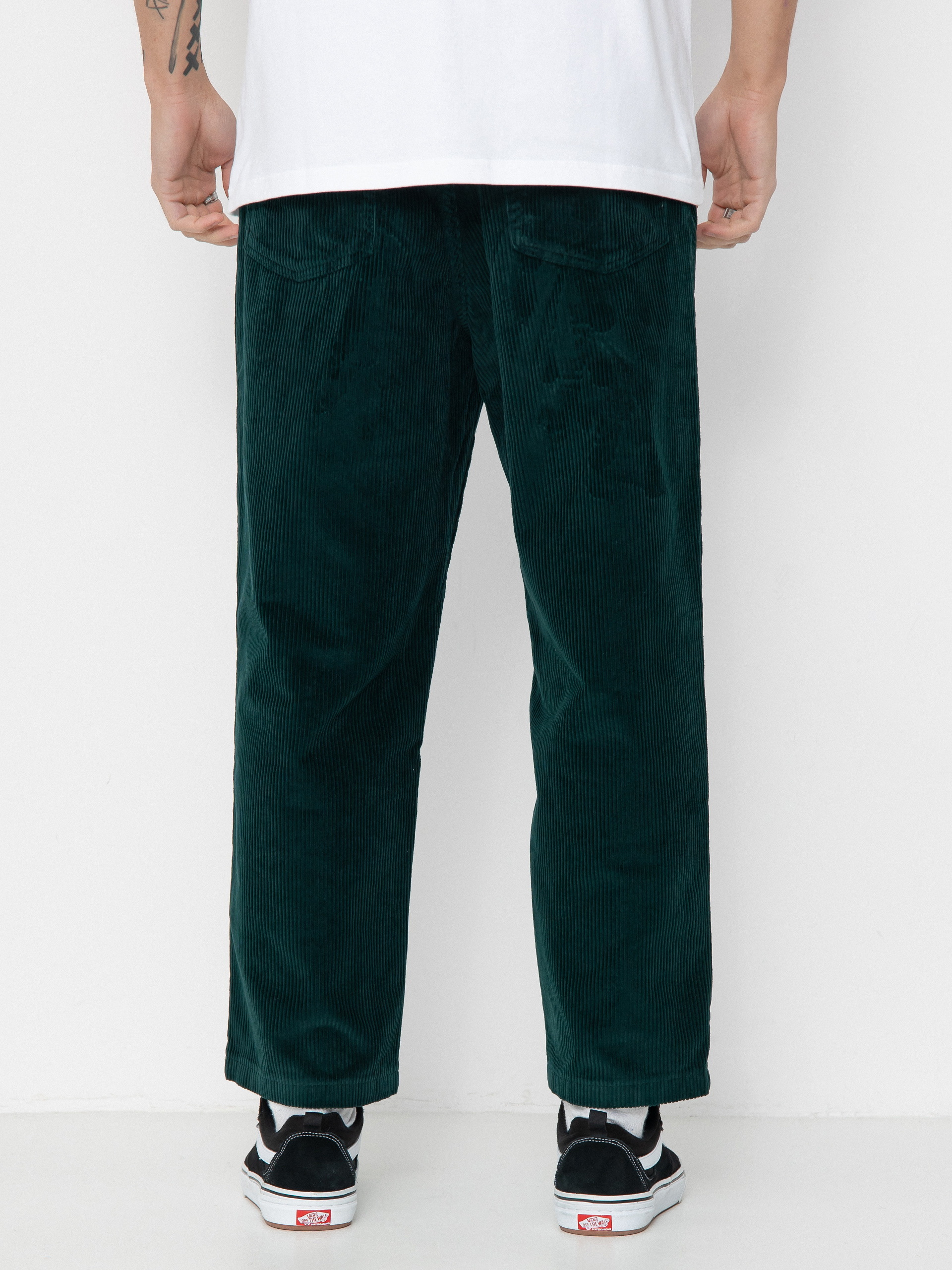 Nohavice Polar Skate 93! Cord (dark emerald)