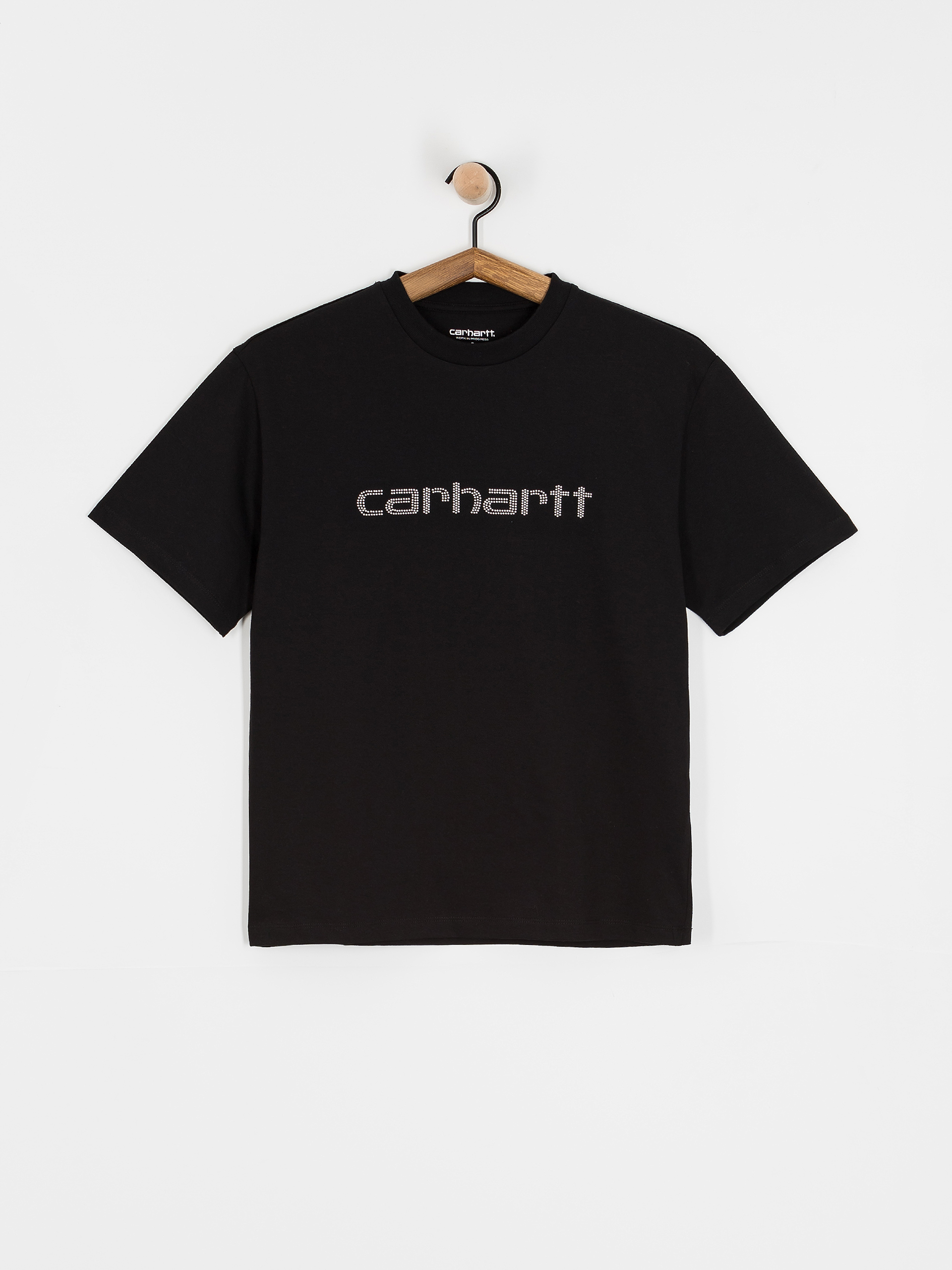 Tričko Carhartt WIP Rivet Script Wmn (black/silver)