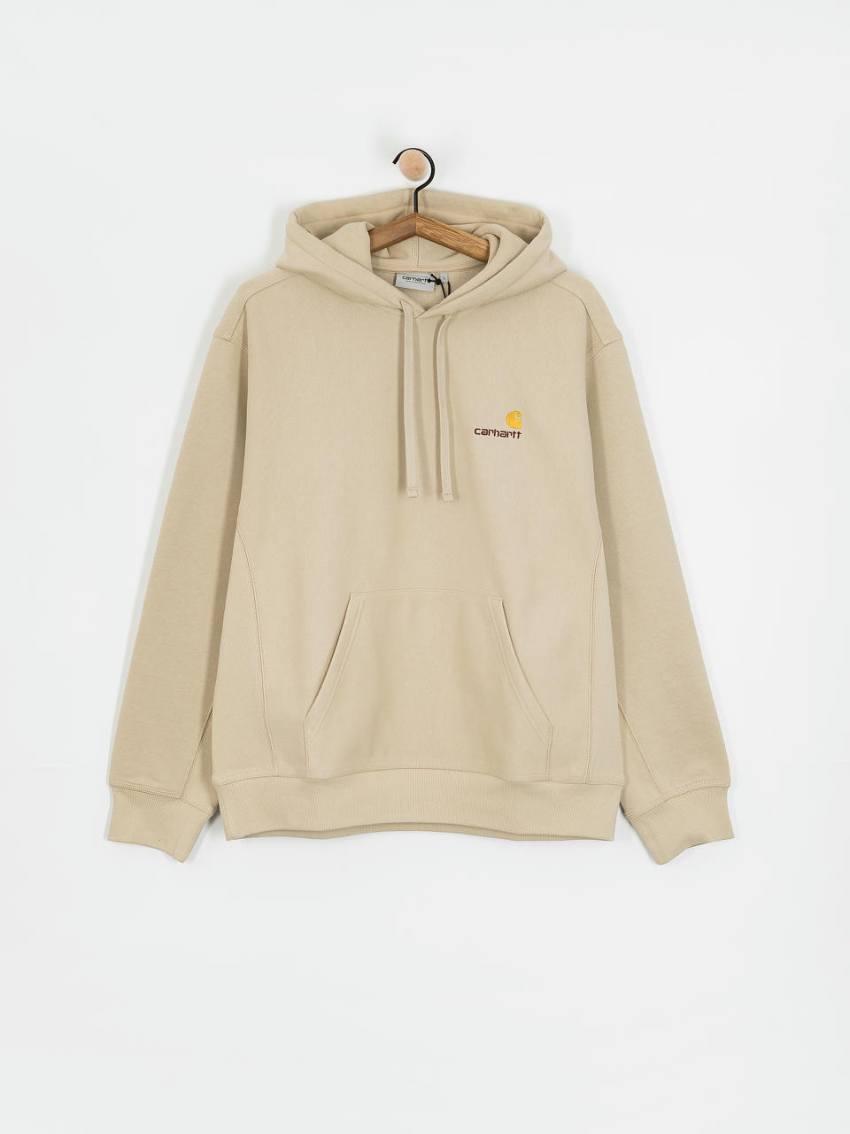 Mikina s kapucňou Carhartt WIP American Script HD (fleur de sel)