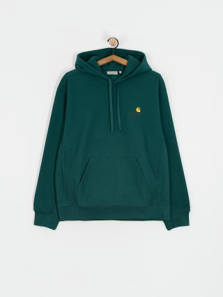 Mikina s kapucňou Carhartt WIP American Script HD (malachite)